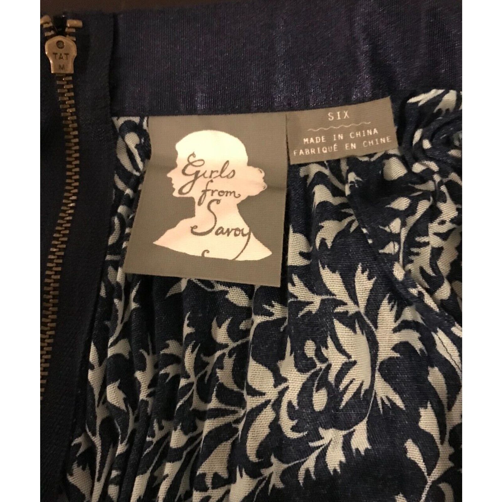 Anthropologie Anthropologie Girls From Savoy Blue Pleated Floral Midi Size 28" / US 6 / IT 42 - 6 Thumbnail