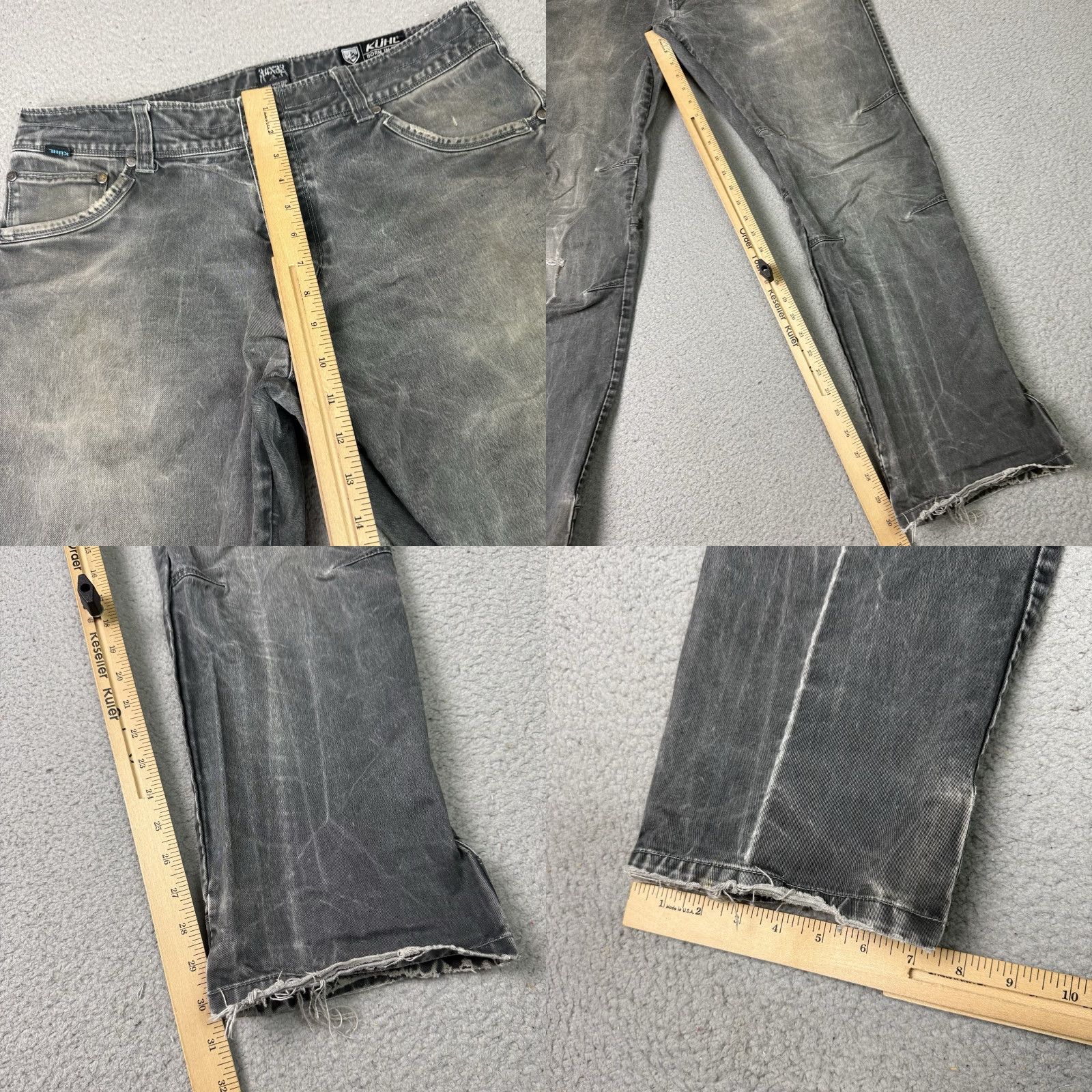 Vintage Kuhl Rydr Pants Mens 34x32 Gray Vintage Patina Dye Hiking Outdoors Distressed Size US 34 / EU 50 - 10 Thumbnail