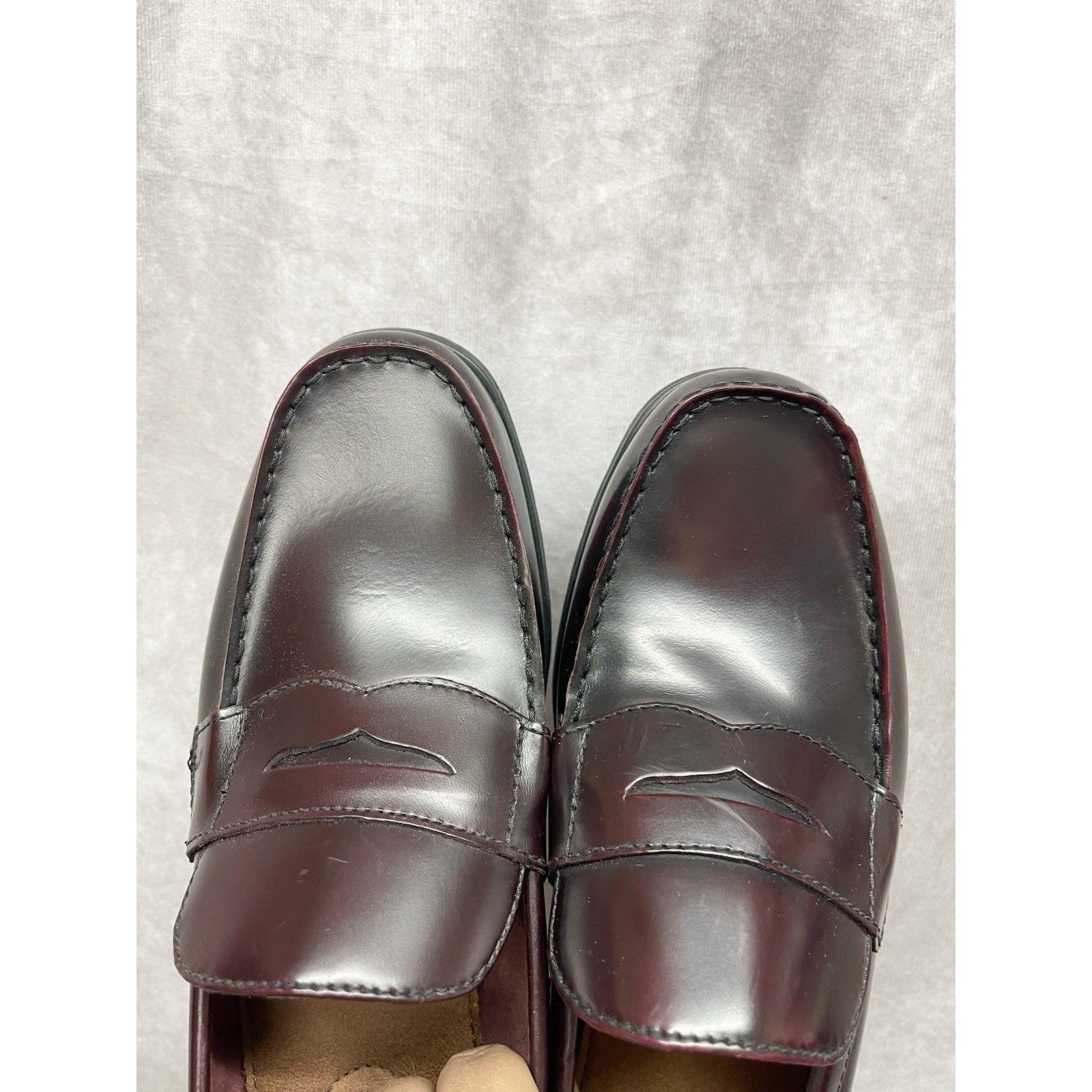 Bostonian New Bostonian Duralite Penny Loafers Mens 8M Burgundy Dress Size US 8 / EU 41 - 9 Thumbnail
