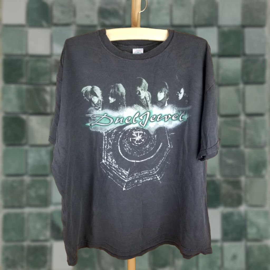 Vintage VINTAGE DUELJEWEL JAPANESSE HEAVY METAL ROCK BAND TOUR T-SHIRT SZ XXLARGE Shirt Mens 2XL Black Cotton Crew Neck Short Sleeve Logo Pattern Solid Size US XXL / EU 58 / 5 - 1 Thumbnail