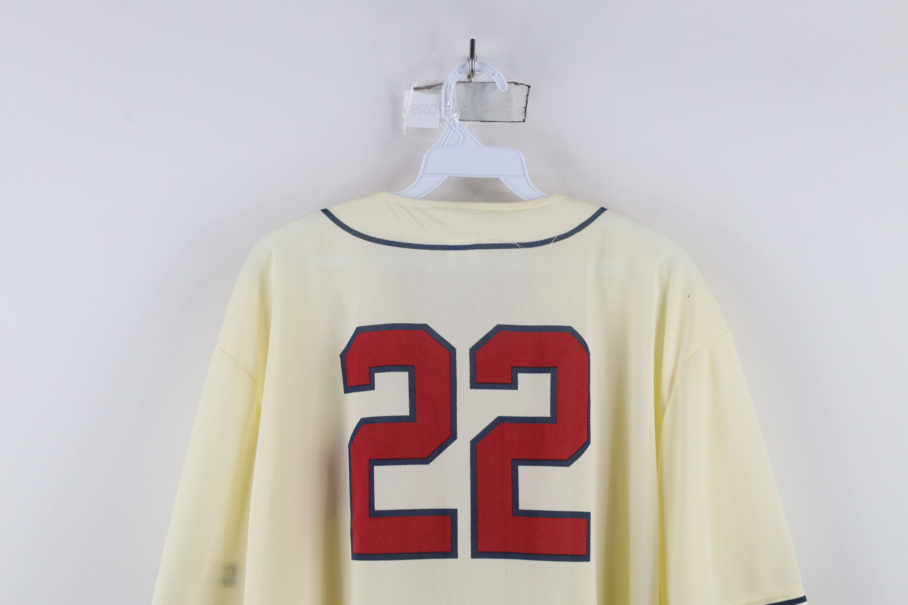 Vintage Vintage Y2K Negro League Detroit Stars Baseball Jersey Cream Size US XXL / EU 58 / 5 - 12 Thumbnail