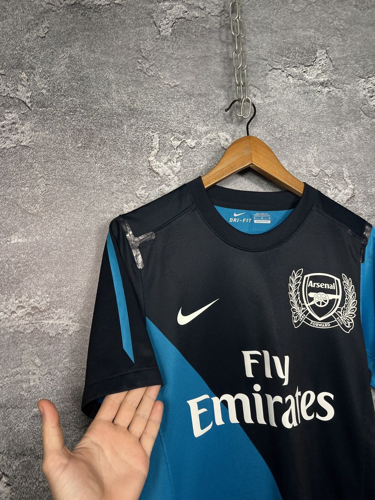 Nike Arsenal 2011-12 125th Anniversary Match Worn Away Jersey Size US M / EU 48-50 / 2 - 10 Thumbnail