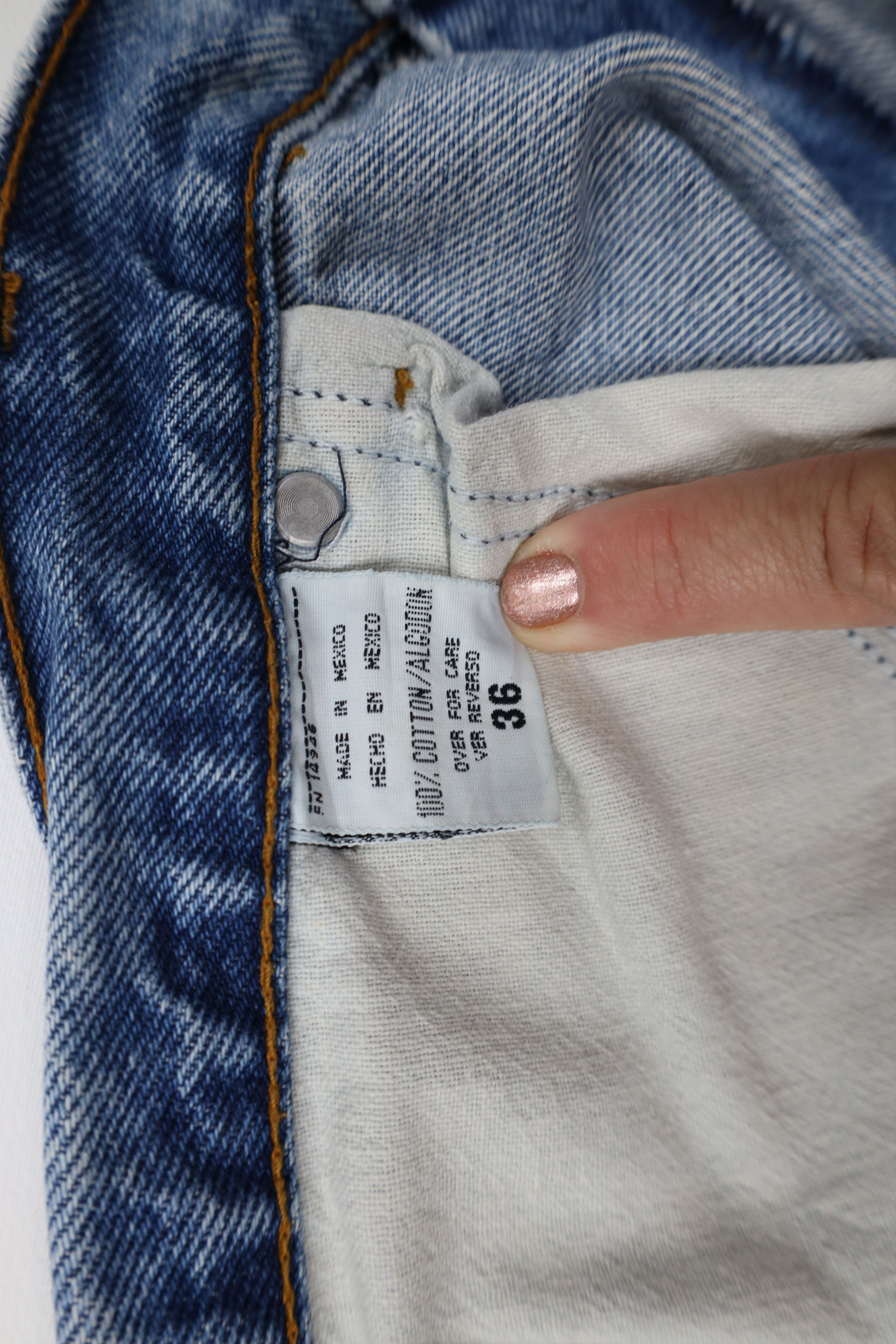 Vintage Vintage 90s Streetwear Above Knee Denim Jean Shorts Jorts Size US 36 / EU 52 - 7 Thumbnail