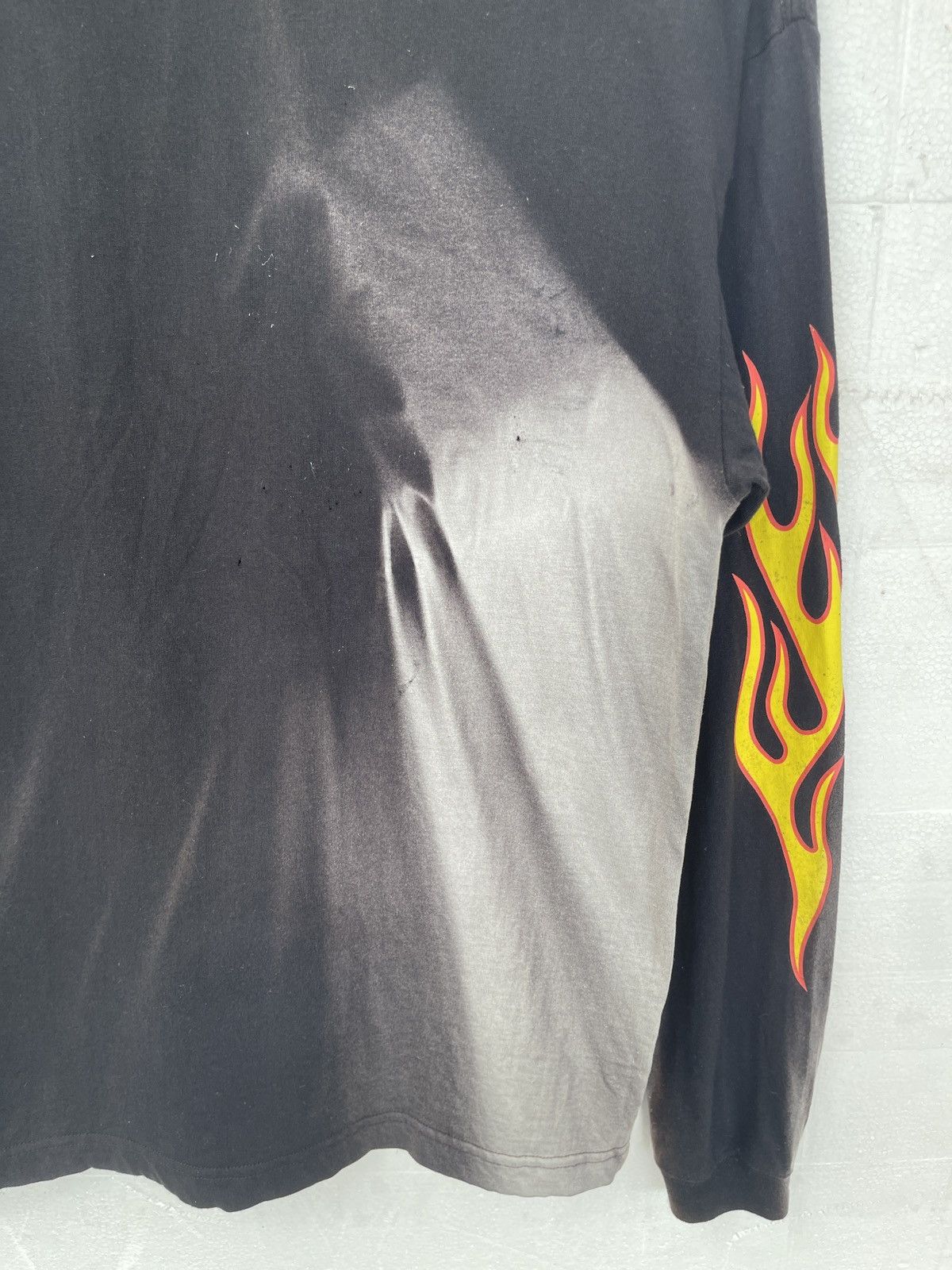 Unsound Rags Rare‼️Vintage TRASHED🔥FEARFUL🔥Flame Sun Faded Long Sleeve Tee Size US S / EU 44-46 / 1 - 13 Thumbnail