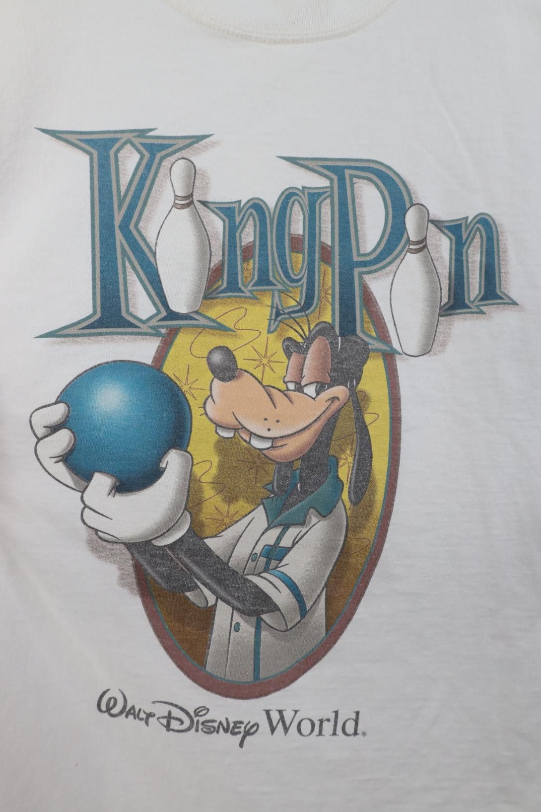 Disney Vintage 90s Walt Disney World King Pin Bowling T-Shirt USA Size US M / EU 48-50 / 2 - 4 Thumbnail