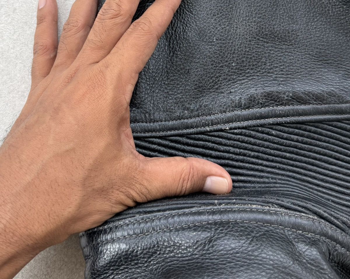 Vintage B’s Leather Motorcycle Pants Padded Biker Archive Leather Size US 30 / EU 46 - 11 Thumbnail