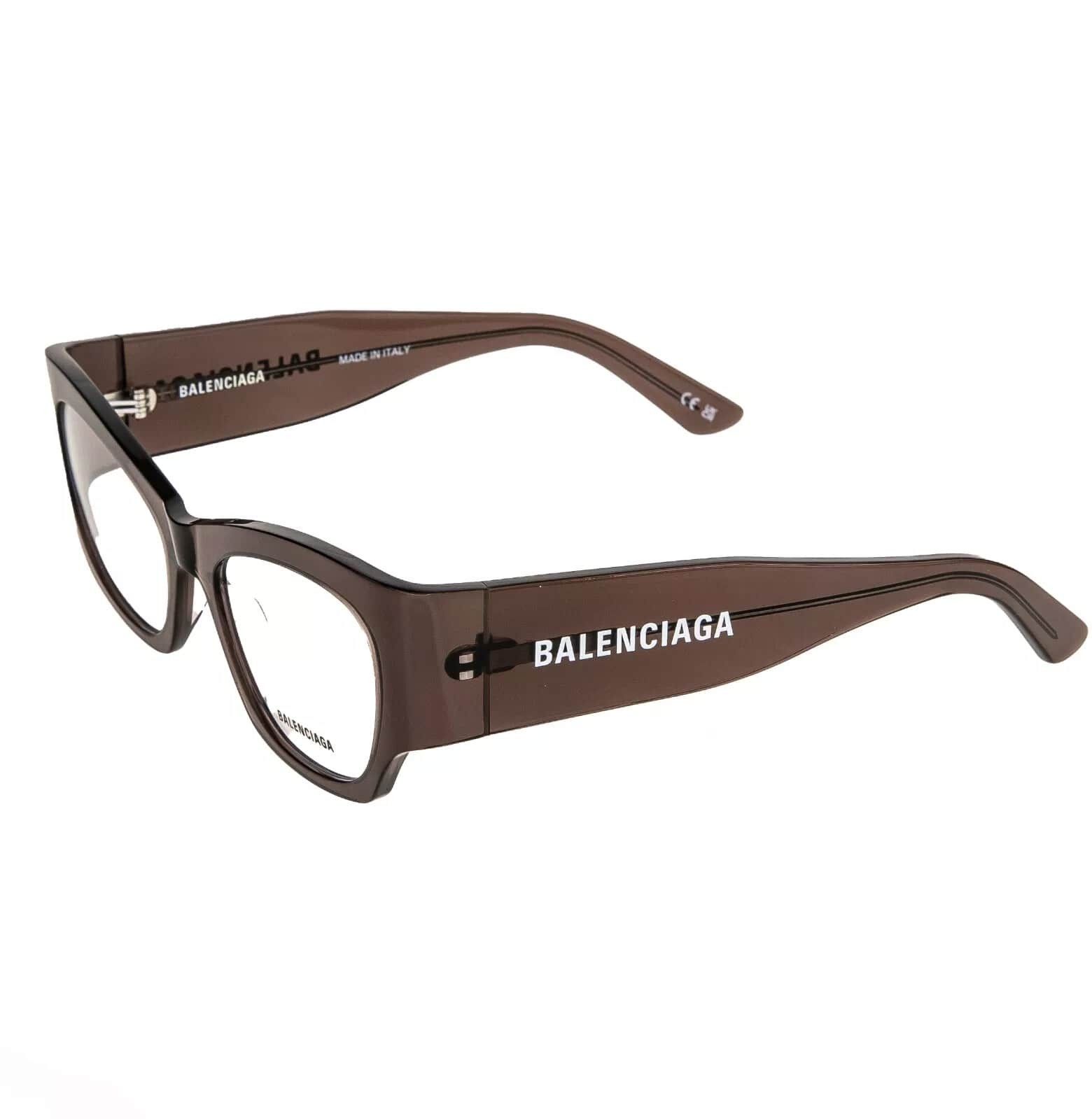 Balenciaga BALENCIAGA 0333 Brown Bold Logo Eyeglasses 52mm GG0333O 005 Size ONE SIZE - 6 Thumbnail