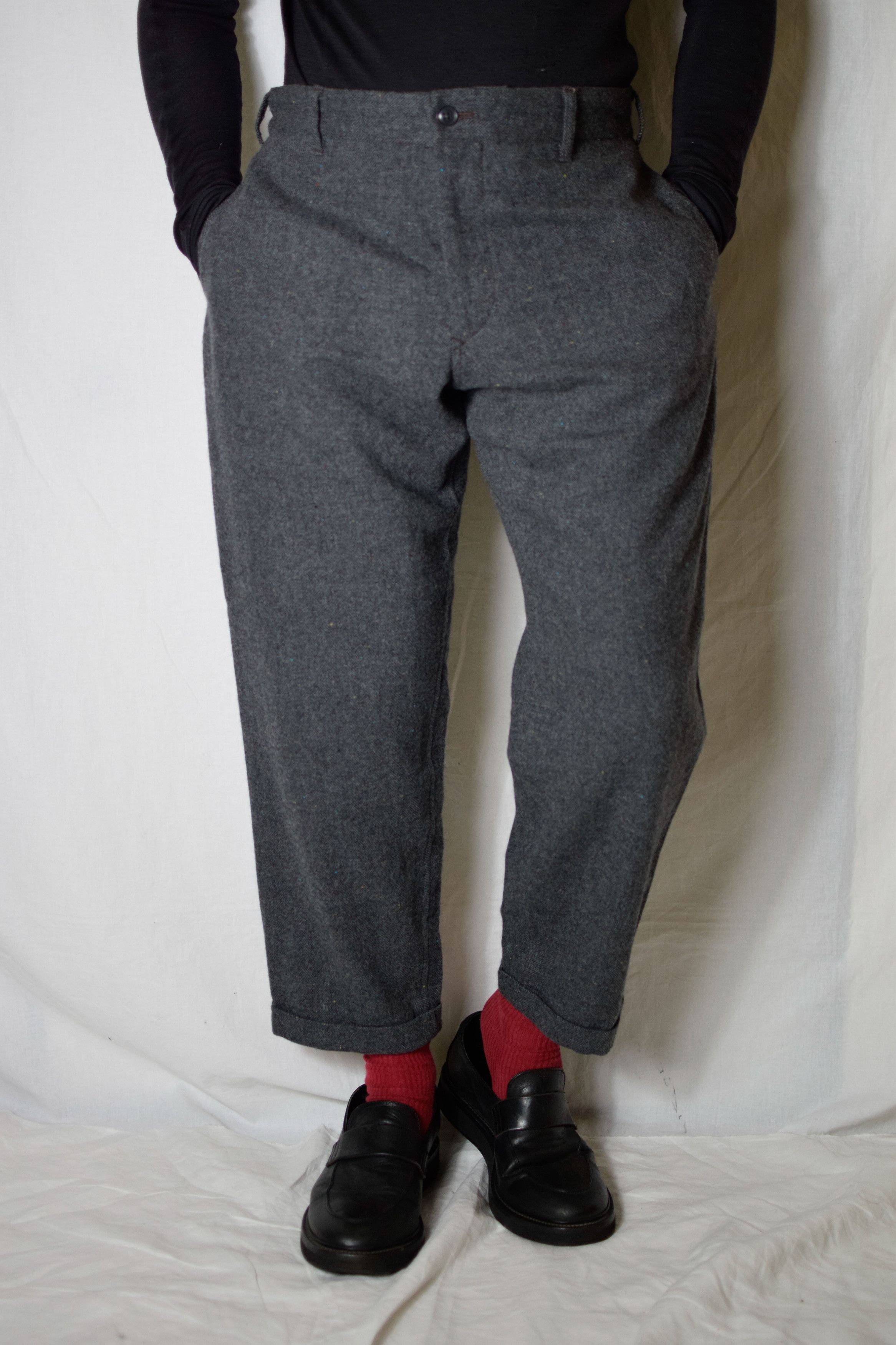 Yohji Yamamoto YYPH AW11 Wool Herringbone Pants - HP-P35-102 Size US 32 / EU 48 - 1 Thumbnail