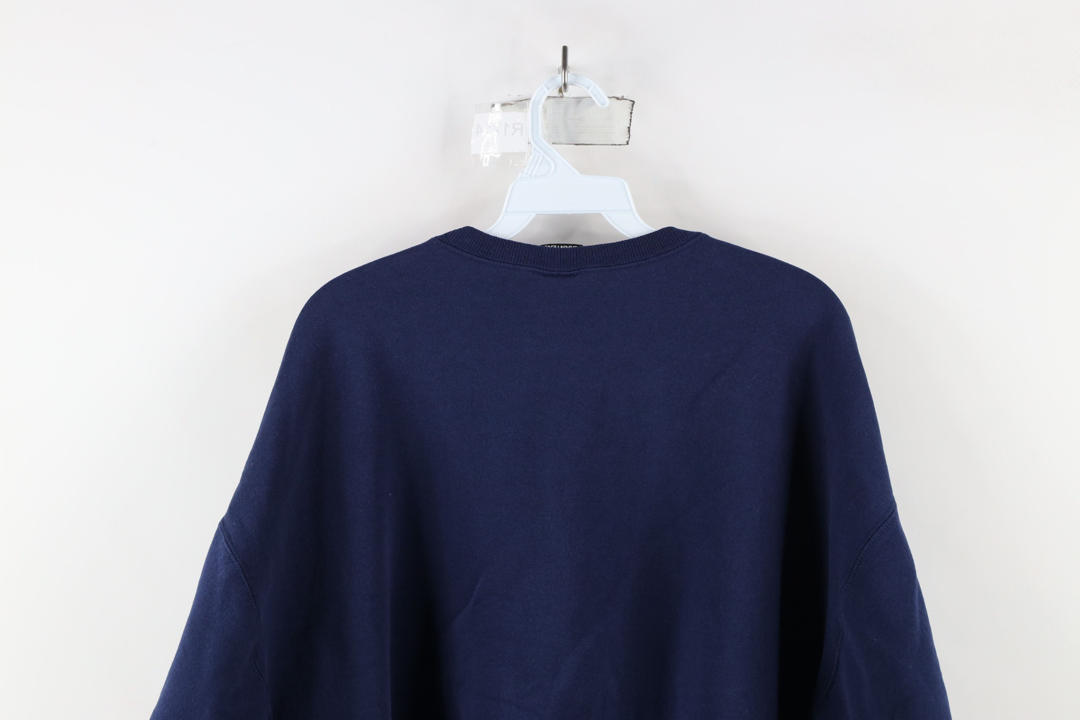 Starter × Vintage Vintage 90s Starter Spell Out Crewneck Sweatshirt Navy Blue Size US XL / EU 56 / 4 - 11 Thumbnail