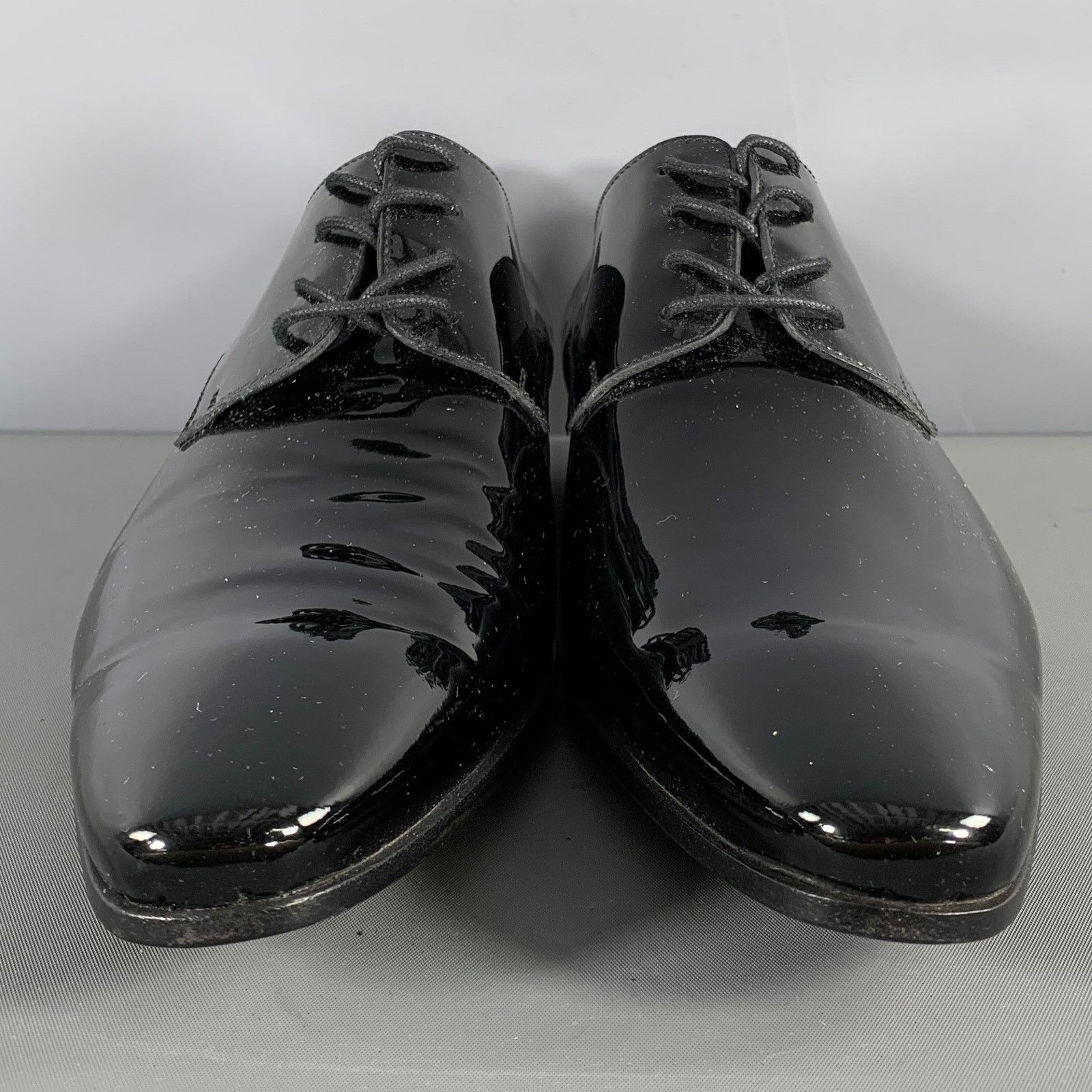 Dsquared2 DSQUARED2 Size 9.5 Black Solid Leather Lace Up Lace Up Shoes Size US 9.5 / EU 42-43 - 3 Thumbnail