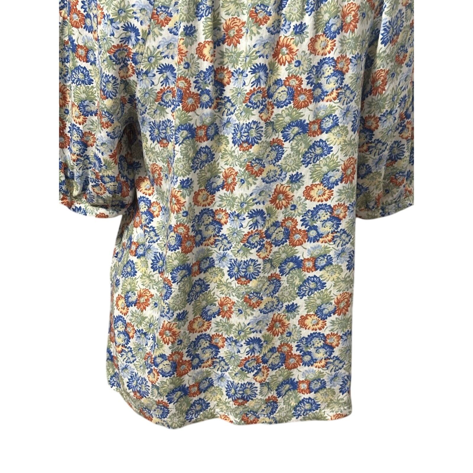 Treasure & Bond Treasure & Bond Peasant Blouse Puff Sleeves Floral XXS NWOT Size XXS / US 00 / IT 34 - 6 Thumbnail