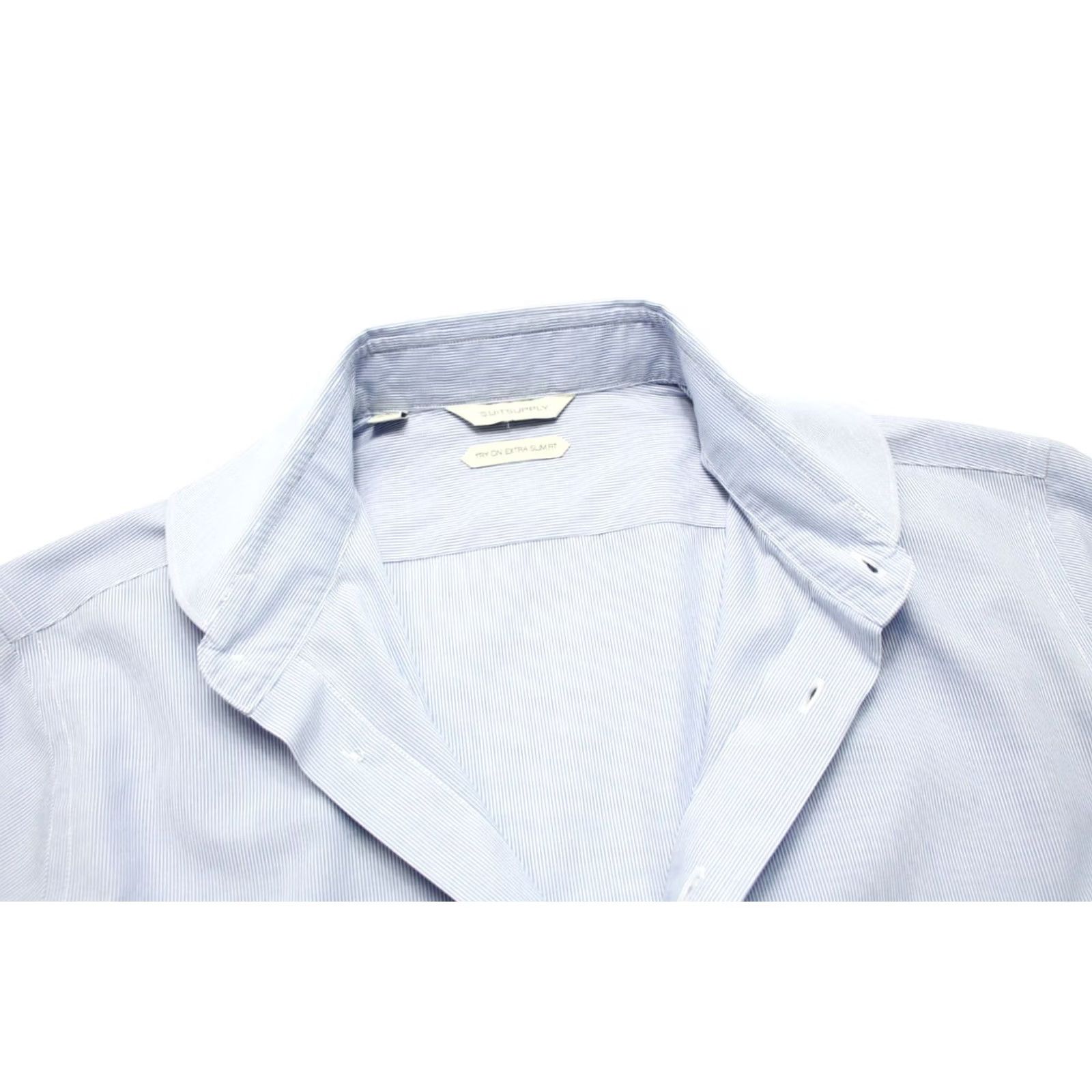 Suitsupply Suitsupply Try On Extra Slim Fit Formal Shirt Men's 41/16 Striped Shirt Size 42R - 4 Thumbnail
