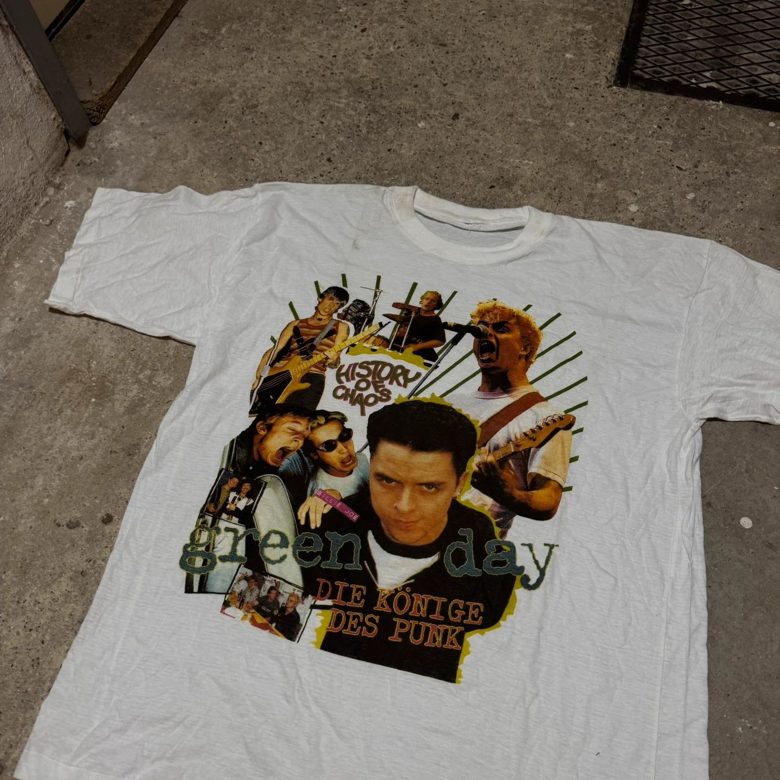Band Tees Vintage 90s Green Day t-shirt Size US XL / EU 56 / 4 - 3 Thumbnail