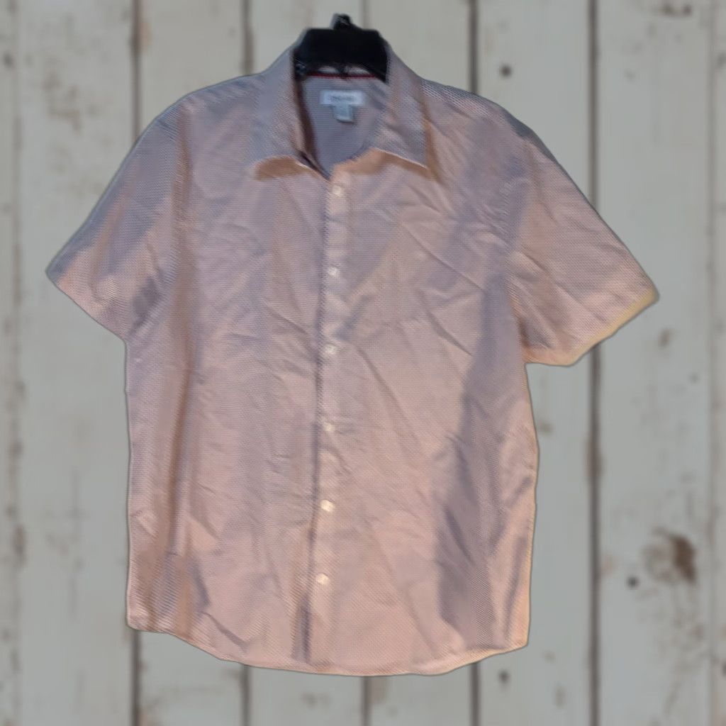 Calvin Klein Calvin Klein Multicolor Polka Dot Button-Up Shirt Men Size L Short Sleeve Regular Fit Size US L / EU 52-54 / 3 - 1 Thumbnail