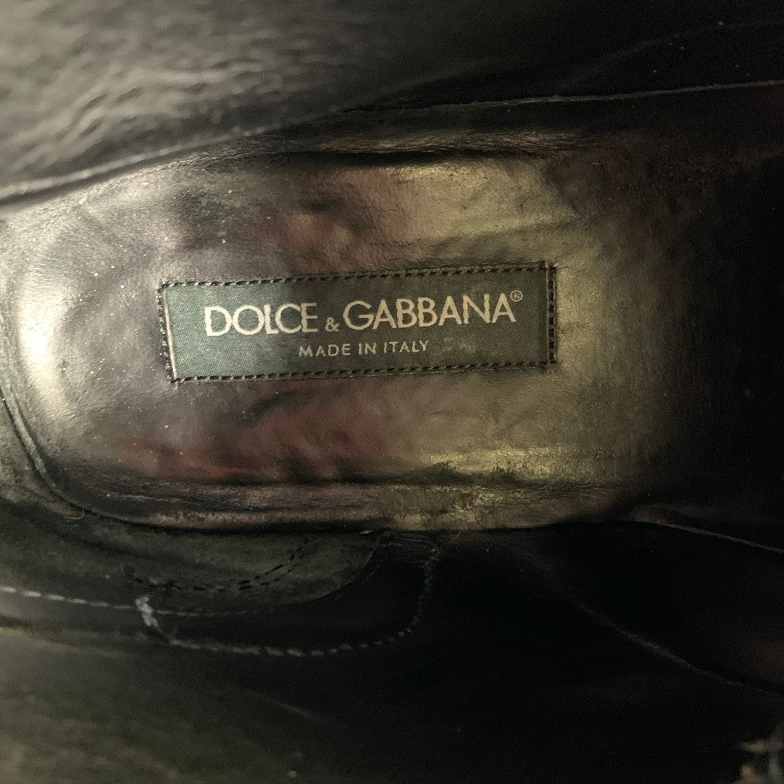 Dolce & Gabbana Size 12 Brown Black Wingtip Leather Hike Boots Size US 12 / EU 45 - 10 Thumbnail