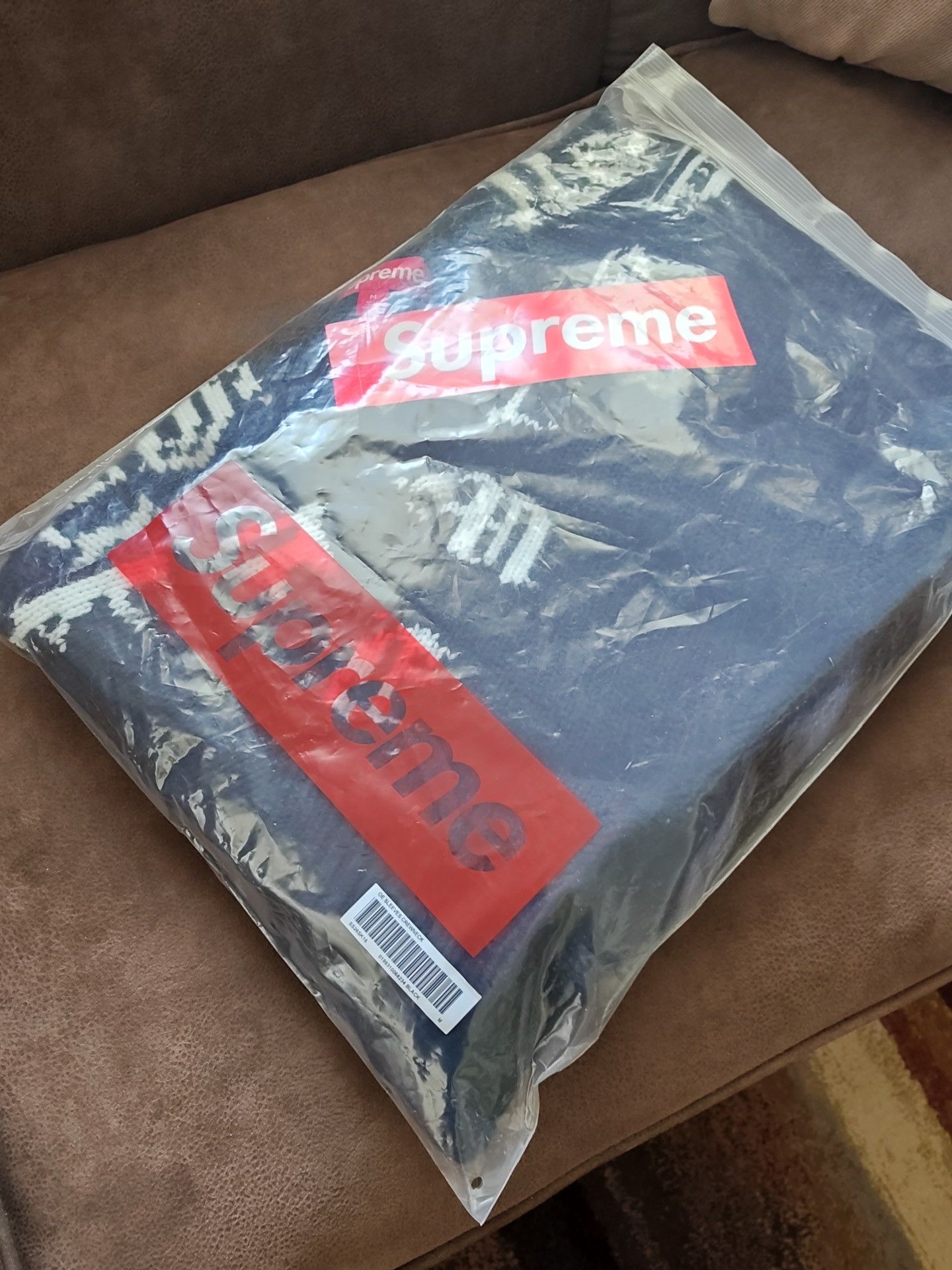 Supreme Supreme Old English Sleeve knit sweater Size US M / EU 48-50 / 2 - 2 Thumbnail