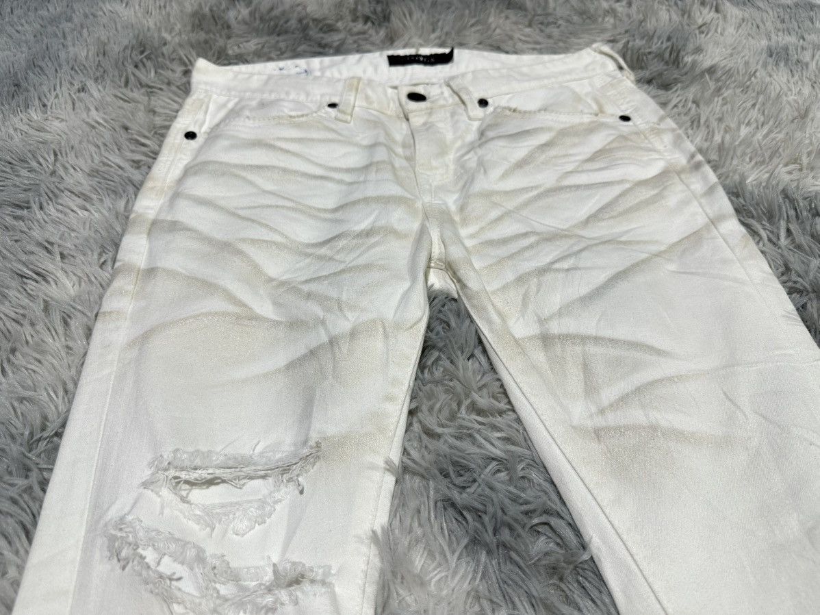 CIVARIZE 🔥Y2K Archived Civarize Clawmark Skinny White Denim Size US 30 / EU 46 - 4 Thumbnail