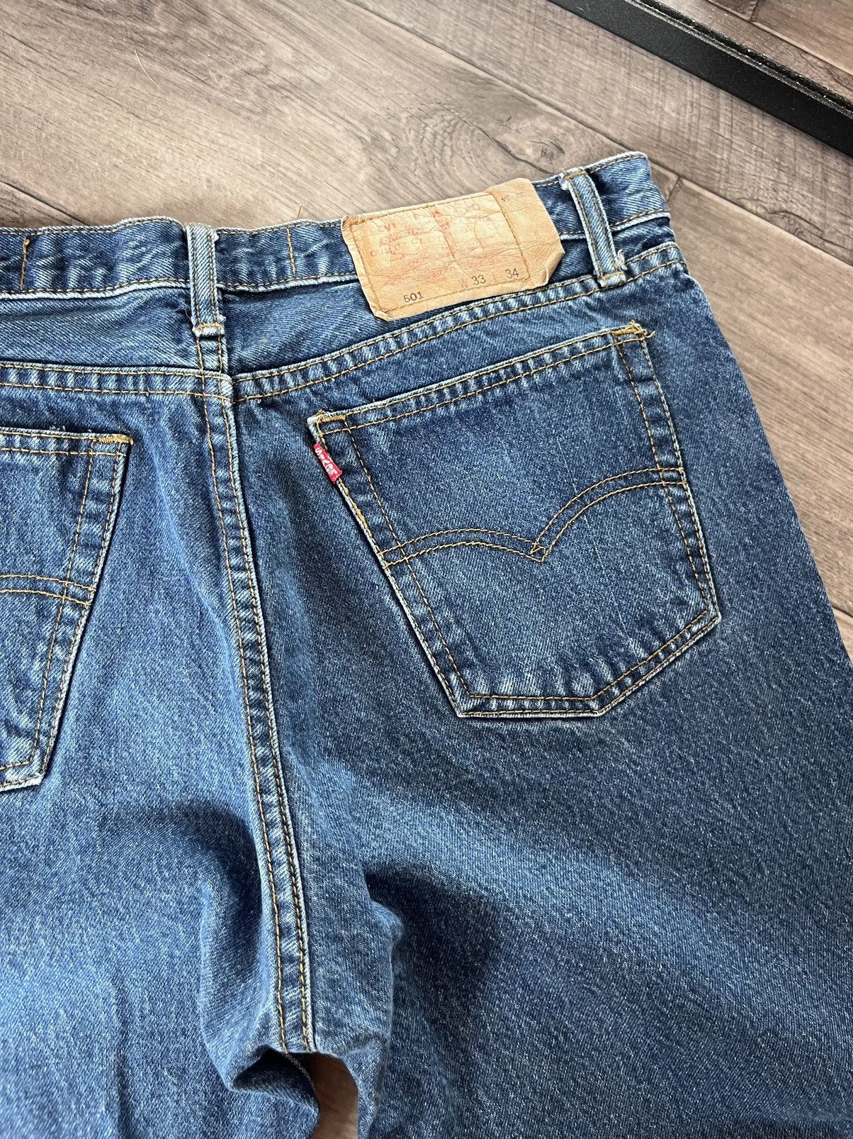 Levi's Vintage 90s Levi's 501 Blue Denim Jeans Size US 33 - 7 Thumbnail