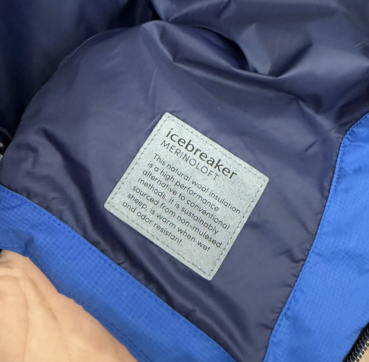 Icebreaker Icebreaker MerinoLOFT Blue Quilted Jacket Mens M Full Zip Size US M / EU 48-50 / 2 - 16 Thumbnail