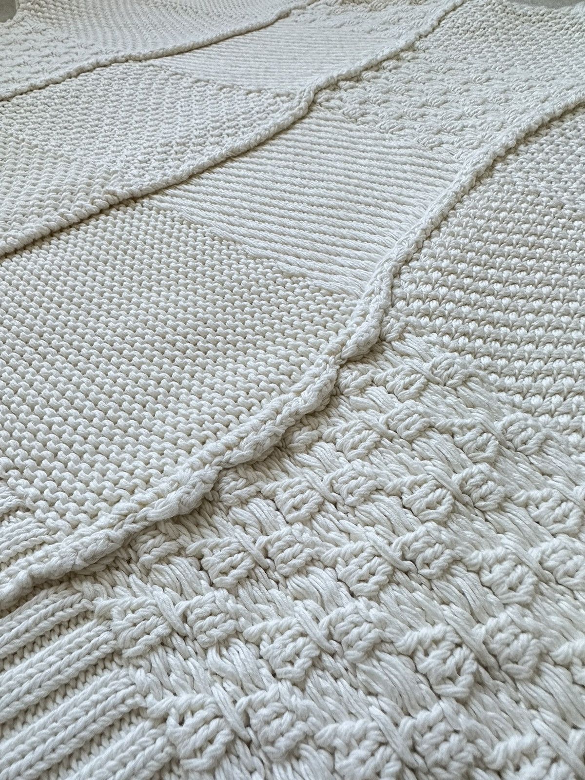 Designer × JW Anderson SS20 JW Anderson Cotton Patch Work Knitted Sweater Heavy Size US L / EU 52-54 / 3 - 11 Thumbnail