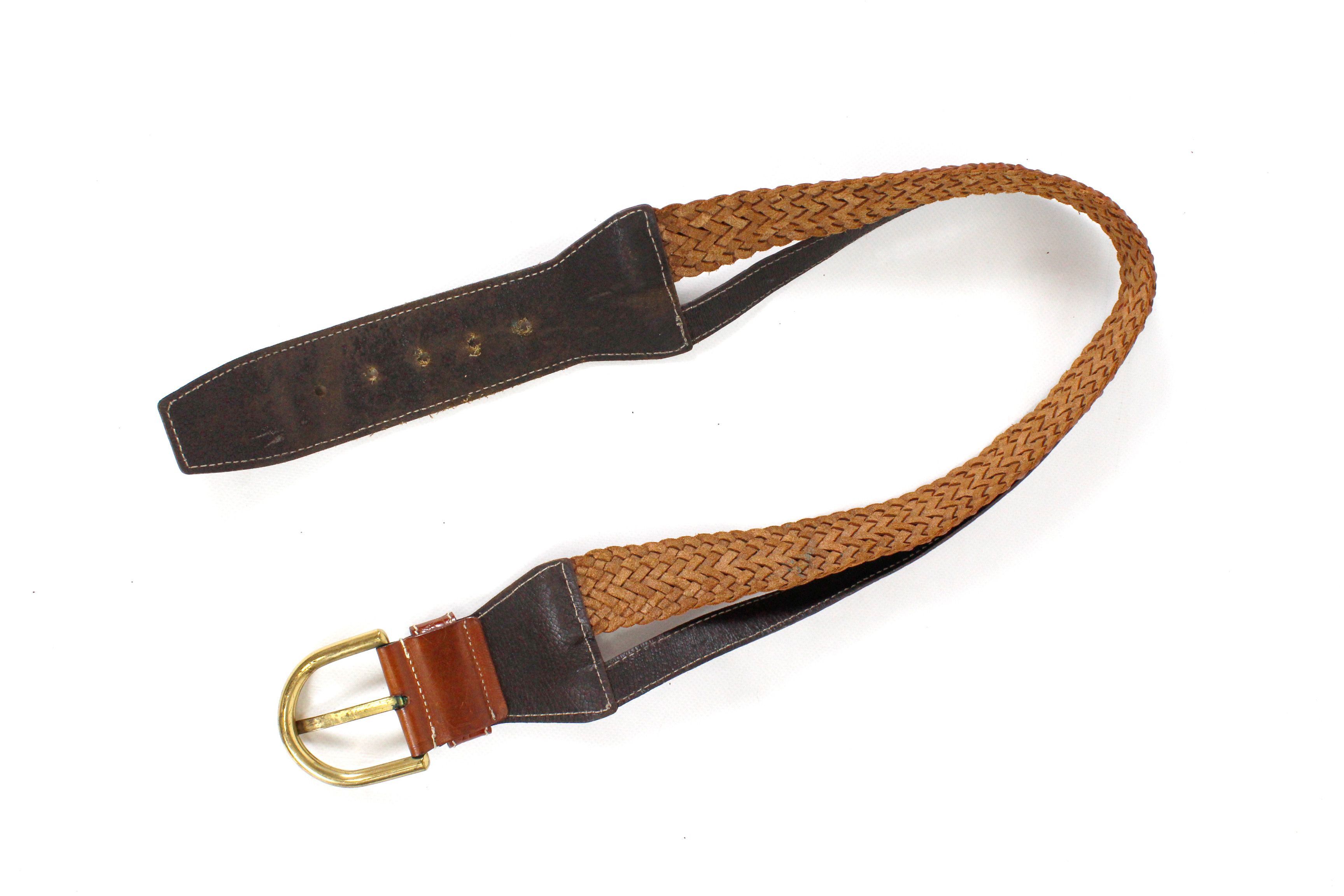 Ferre × Gianfranco Ferre Gianfranco Ferre Leather Woven Belt Size ONE SIZE - 3 Thumbnail