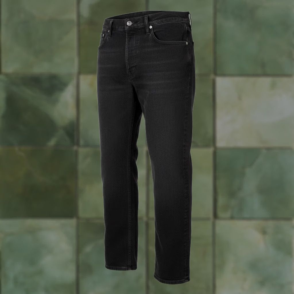 Levi's Levi's 514 Jeans Mens 36x34 Dark Wash Black Straight Denim Stretch Zip Fly 5-Pocket Logo Size US 36 / EU 52 - 1 Thumbnail