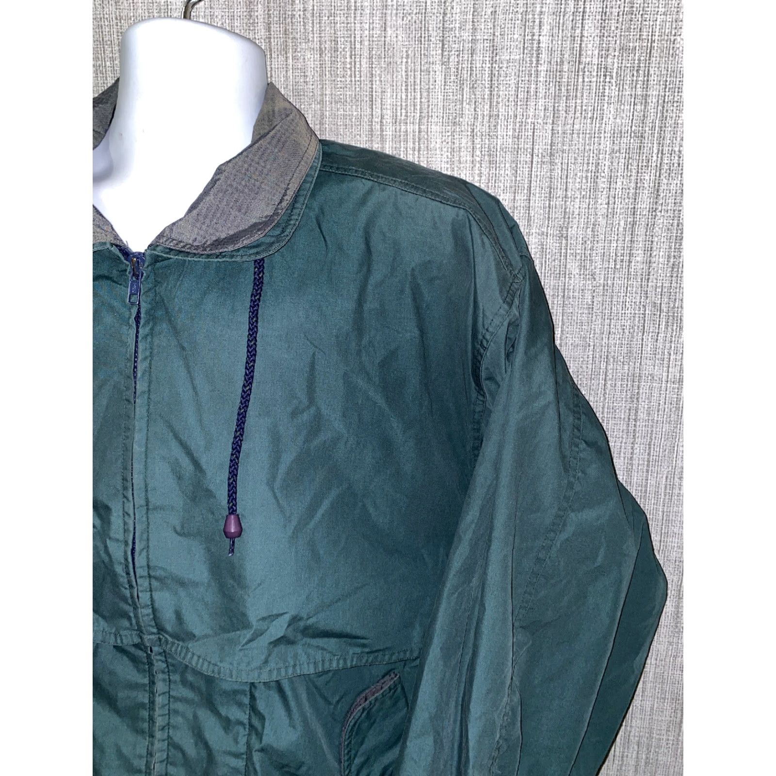 Vintage Sunice Mens Green Polyester/Cotton Full Zip Jacket M Size Casual Zip Jacket Green Mens Size US M / EU 48-50 / 2 - 2 Thumbnail