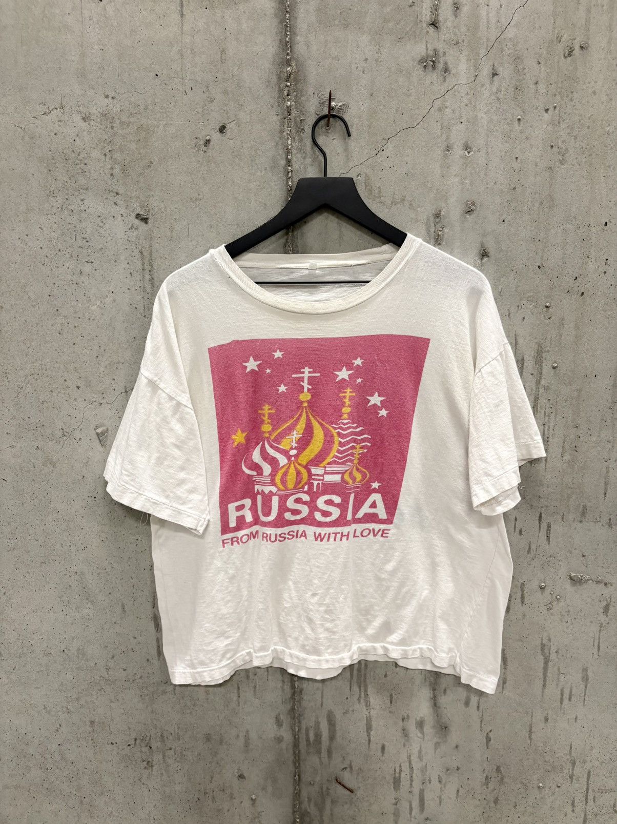 Vintage Vintage Russia With Love Shirt Thrash Faded Grunge Band Boxy Size US M / EU 48-50 / 2 - 1 Thumbnail