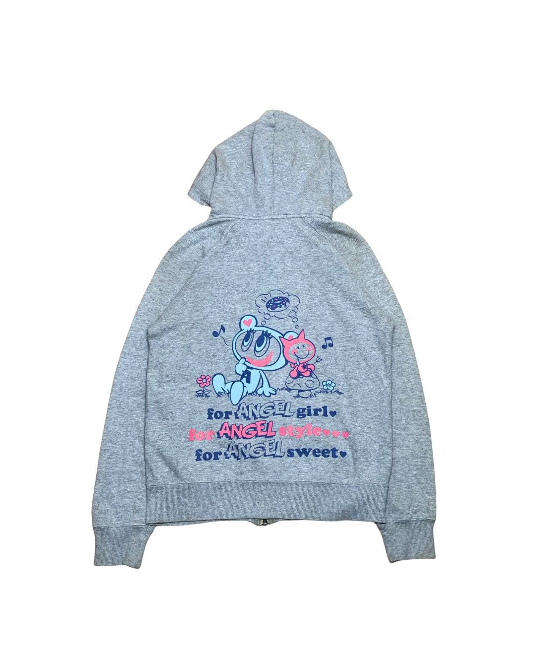 Angel Blue Angel Blue "Nakamura-kun" Graphic Grey Hoodie Size M / US 6-8 / IT 42-44 - 2 Thumbnail
