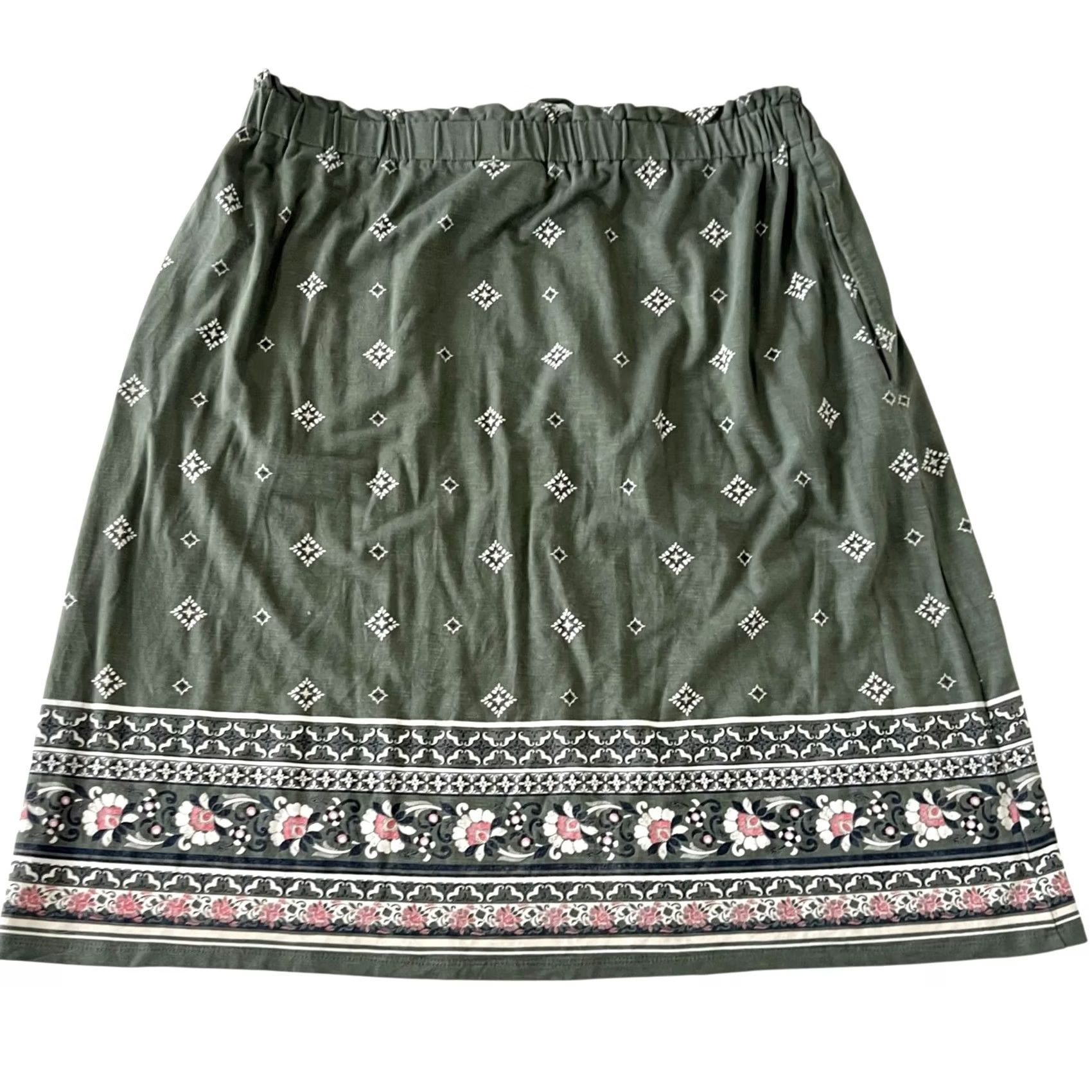 J. Jill VINTAGE J. Jill Skirt Boho Floral Print KS? Size 26" / US 2 / IT 38 - 7 Thumbnail
