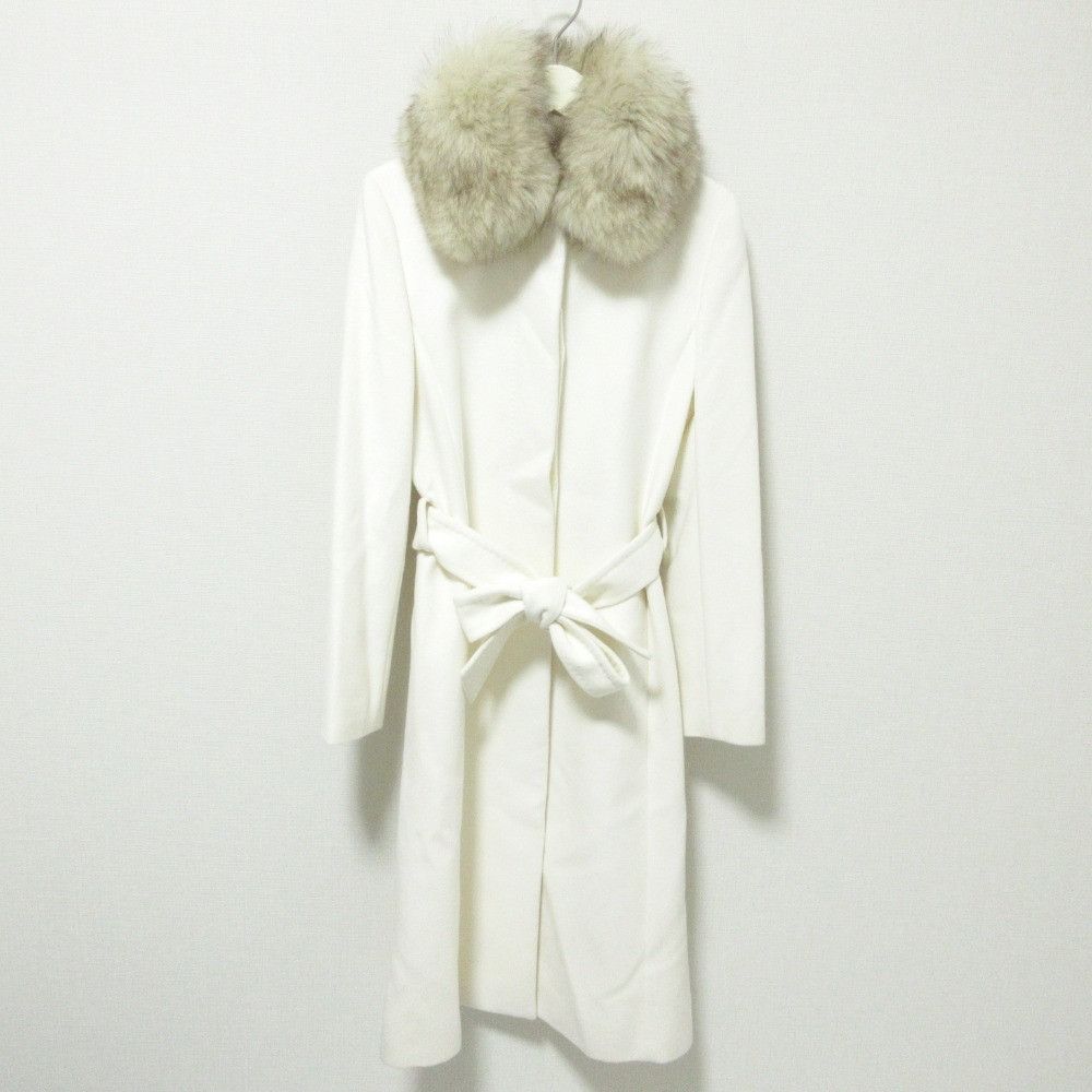 Other Other INED Saga Furs Fox Fur Angora Wool Coat Others Outerwear DUTY FREE for USA Size ONE SIZE - 1 Thumbnail