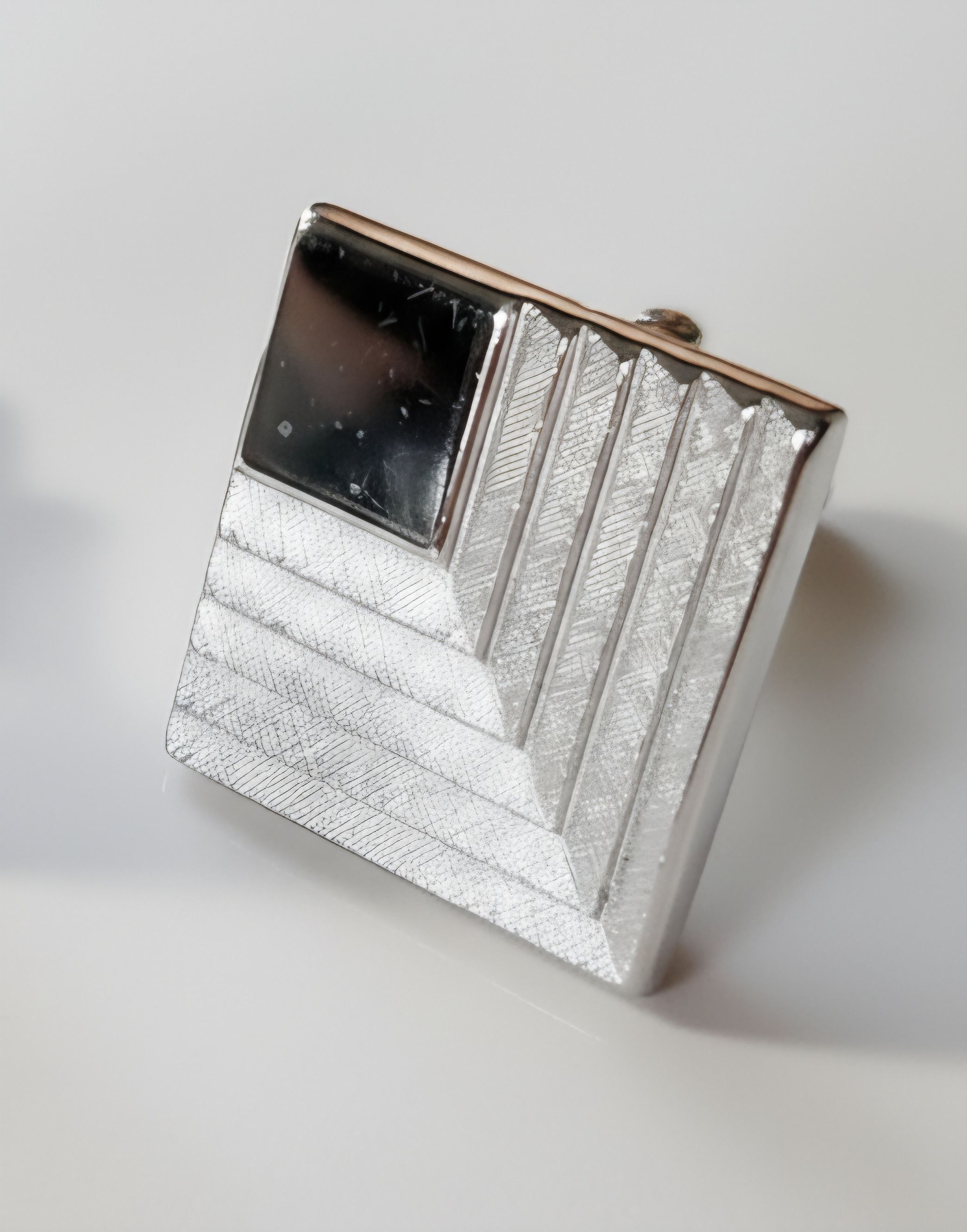 Other Swank Cufflinks Silver Tone Geometric Stepped Polished Size ONE SIZE - 7 Thumbnail