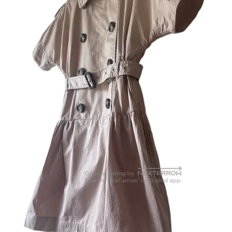 Burberry Burberry Summer Khaki Cotton Dress for Women. Size L / US 10 / IT 46 - 3 Thumbnail