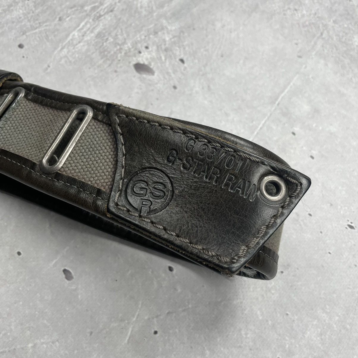G-Star × Japanese Brand × Vintage Vintage avantgarde G-star RAW leather belt y2k Size ONE SIZE - 14 Thumbnail