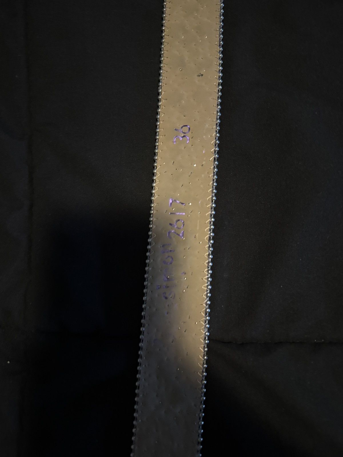 B.B. Simon BB Simon Lavasan Black Clear Belt Size 36 - 4 Thumbnail