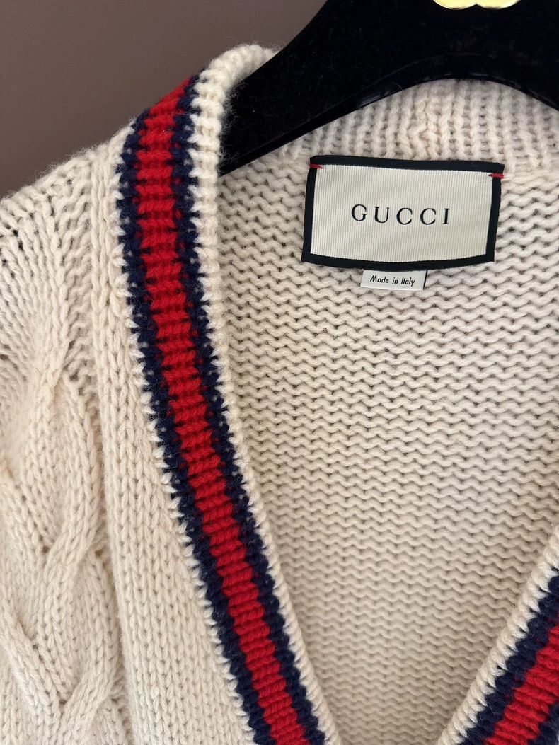 Gucci Gucci Fadou Dog Knitted Cardigan 2504-Nextarrow Size M / US 6-8 / IT 42-44 - 3 Thumbnail