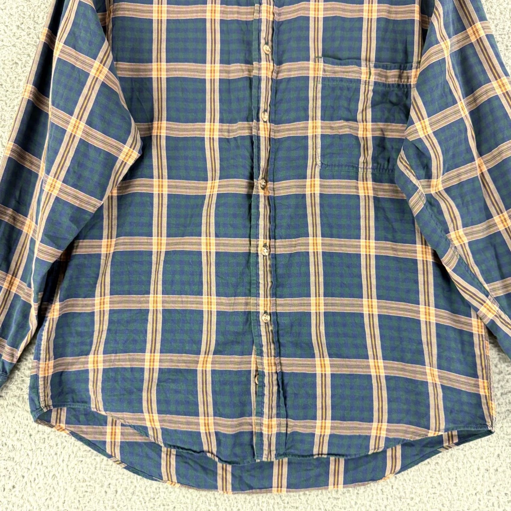 Eddie Bauer VINTAGE Eddie Bauer Button-Down Shirt Mens M Blue Plaid Long Sleeve Cotton Size US M / EU 48-50 / 2 - 4 Thumbnail
