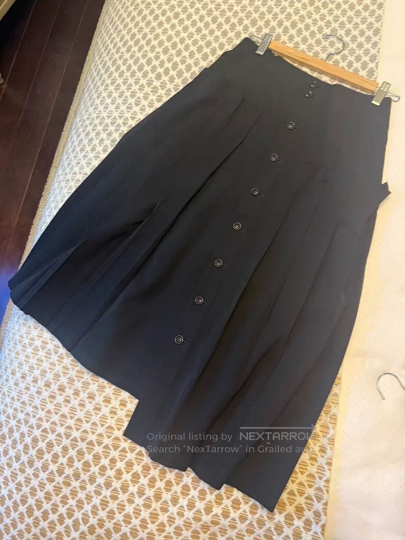 Y's Y's size 1 Asymmetrical pleated skirt Size 24" / US 00 / IT 34 - 6 Thumbnail