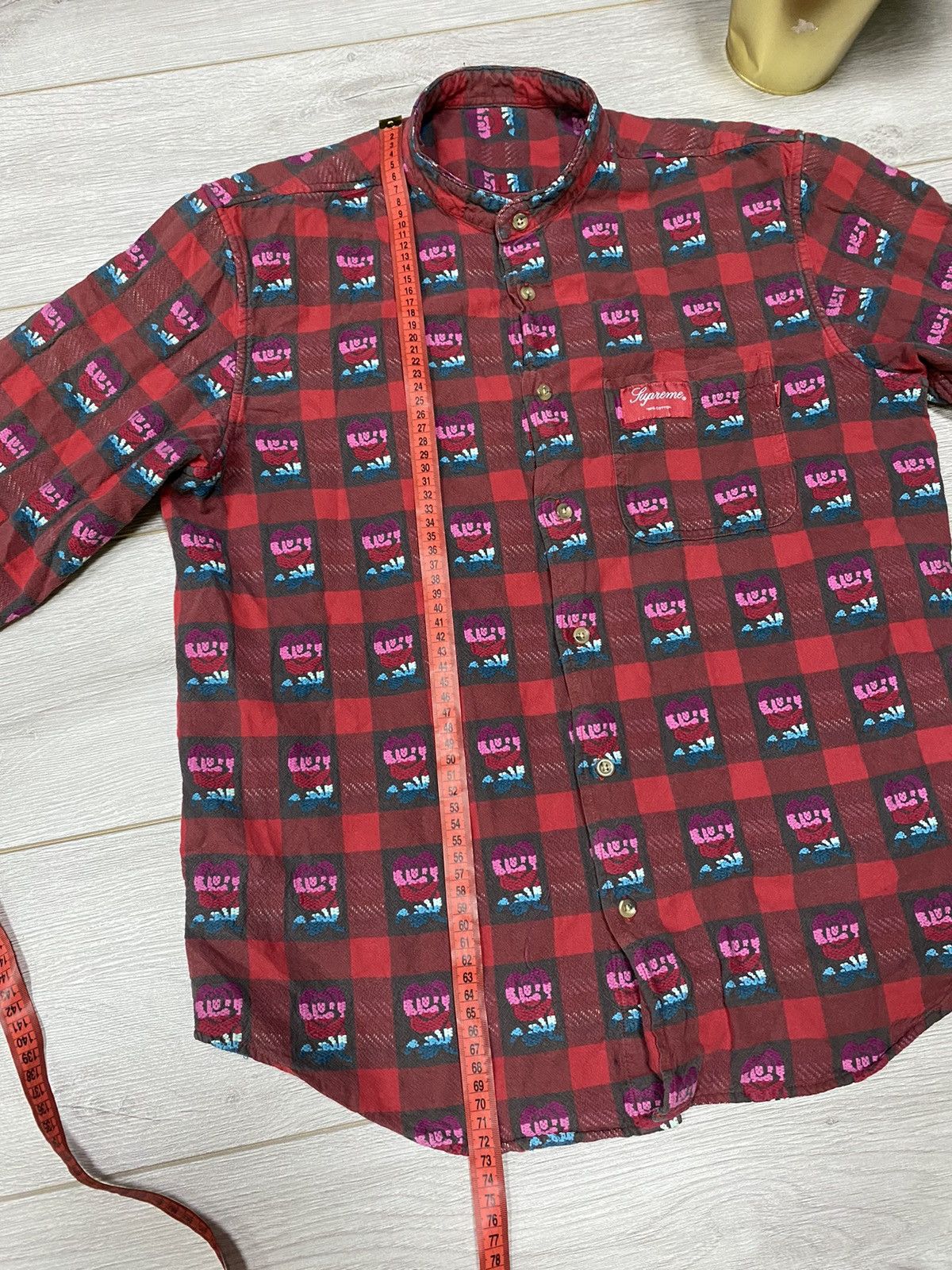 Supreme Supreme flannel🌹rose thick shirt vintage plaid buttons usa Size US M / EU 48-50 / 2 - 13 Thumbnail