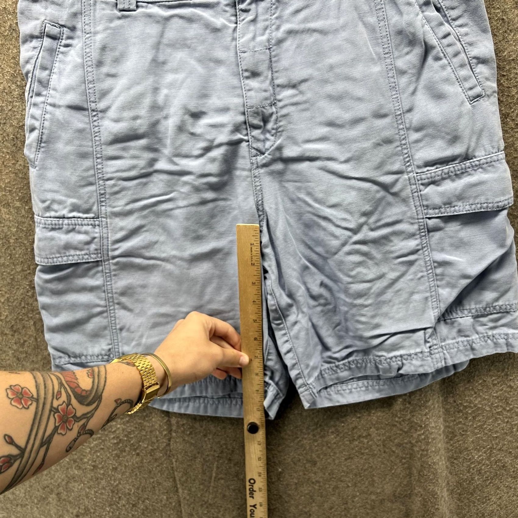 Tommy Bahama Tommy Bahama Relax Cargo Shorts Mens 36 Blue Lyocell Cotton Utility Casual Men Size US 36 / EU 52 - 5 Thumbnail