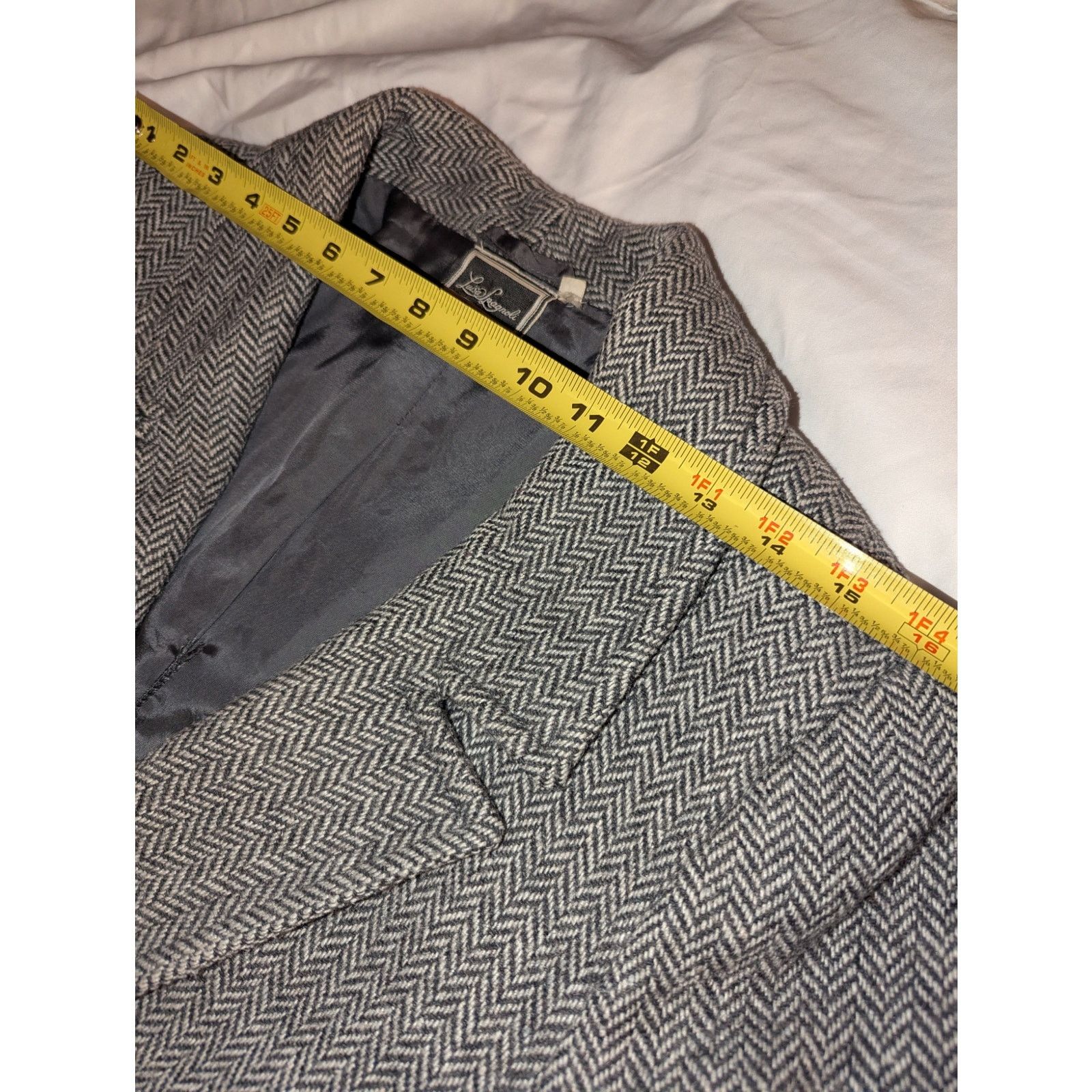 Luisa Cerano Vintage Luisa Spagnoli Herringbone Jacket Large Italy Size L / US 10 / IT 46 - 3 Thumbnail