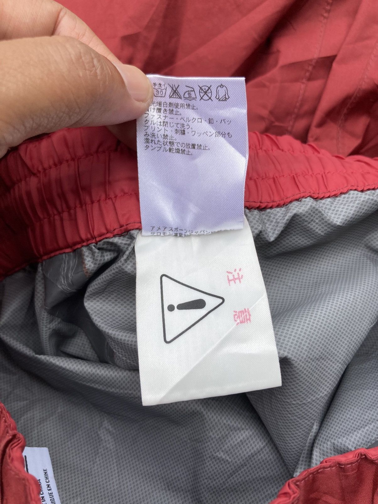 Salomon Salomon Maroon Polyester Track Insulated Thermal Pants Size US 32 / EU 48 - 9 Thumbnail