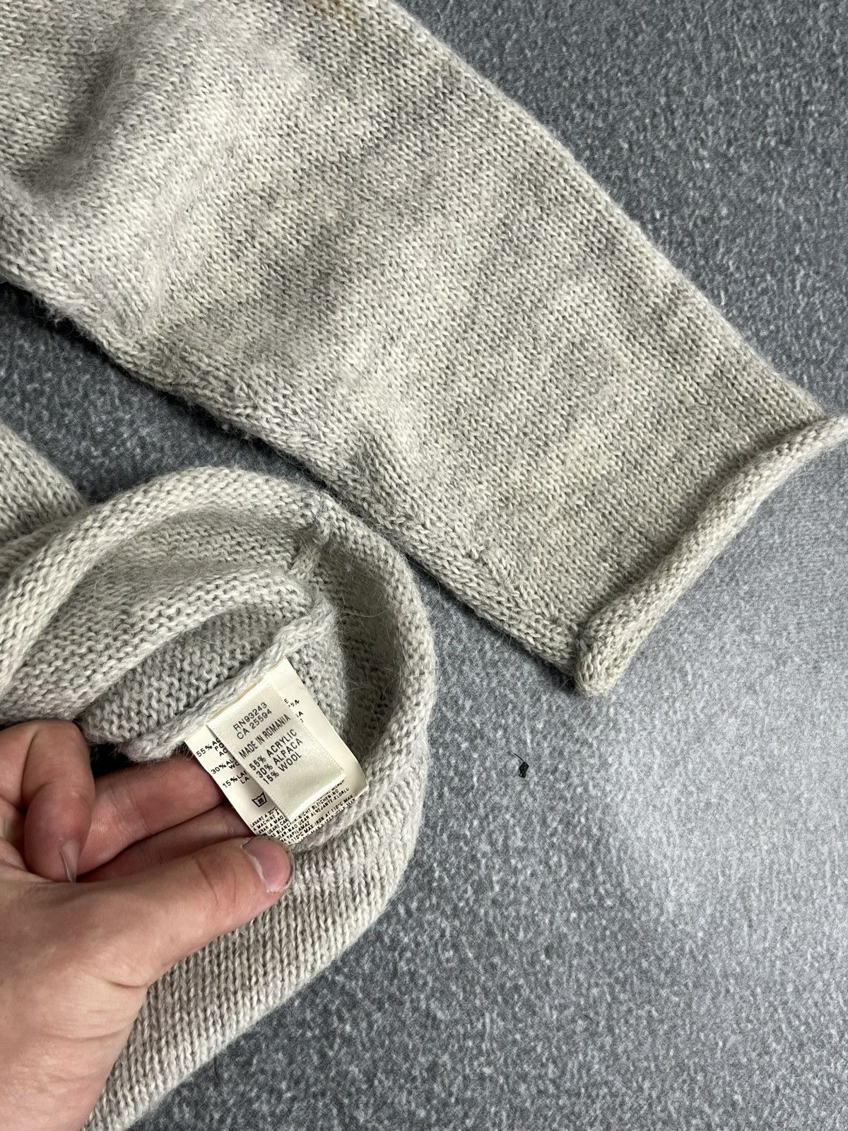 Diesel Vintage Diesel Knit Acryl Wool Distressed Hoodie Grunge Size US M / EU 48-50 / 2 - 8 Thumbnail