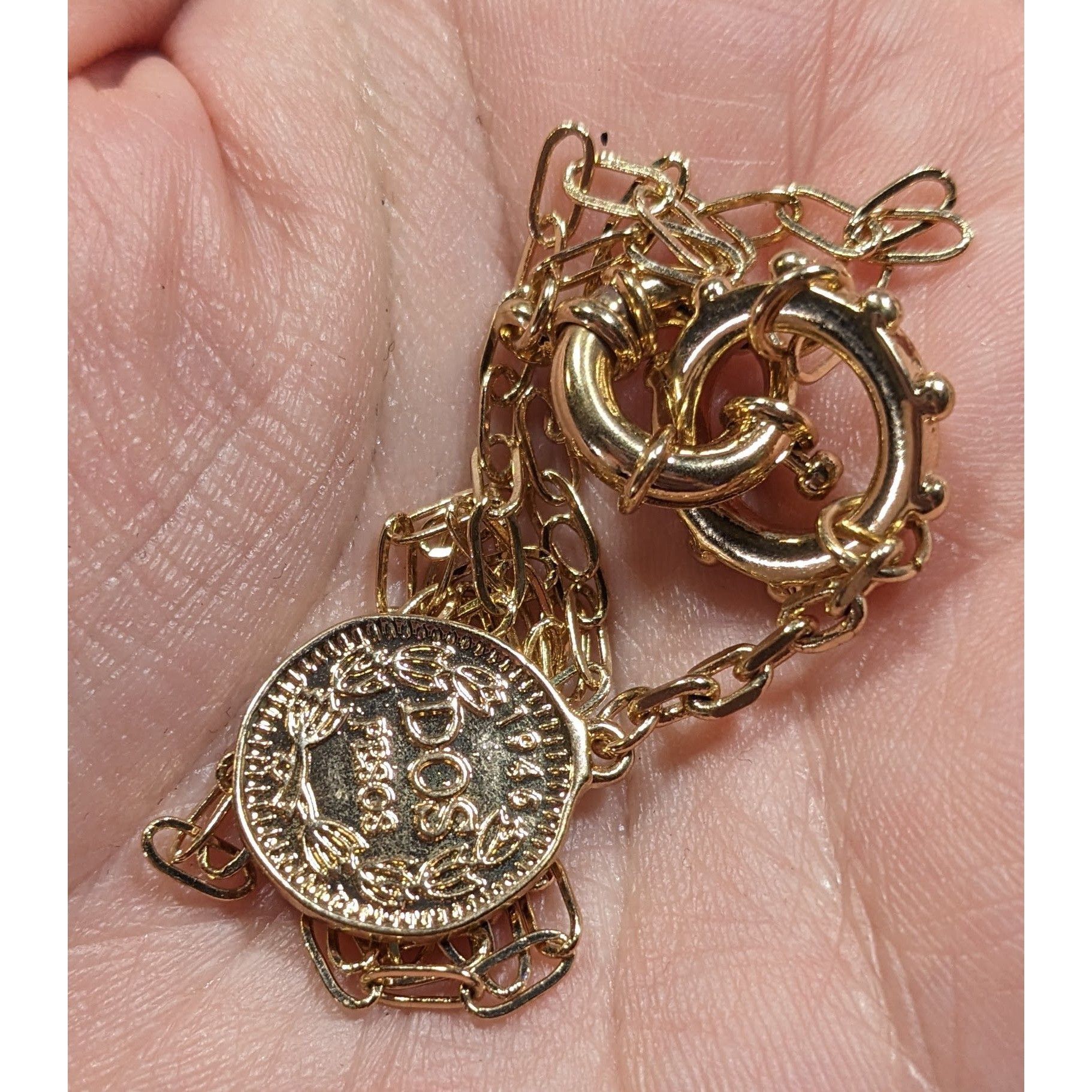 Other Replica 1989 Isle Of Man Dos Pesos Coin Y Drop Pendant Neckl Size ONE SIZE - 3 Thumbnail