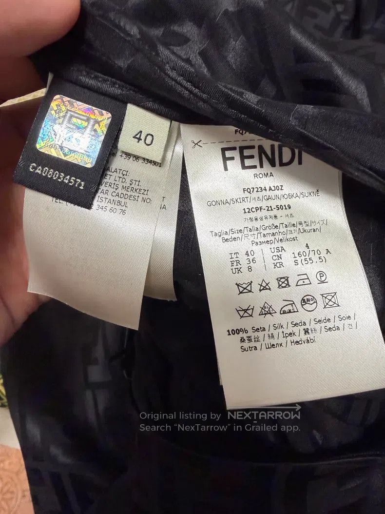 Fendi Fendi Monogrammed Double F Vintage Floral Skirt Size 26" / US 2 / IT 38 - 6 Thumbnail