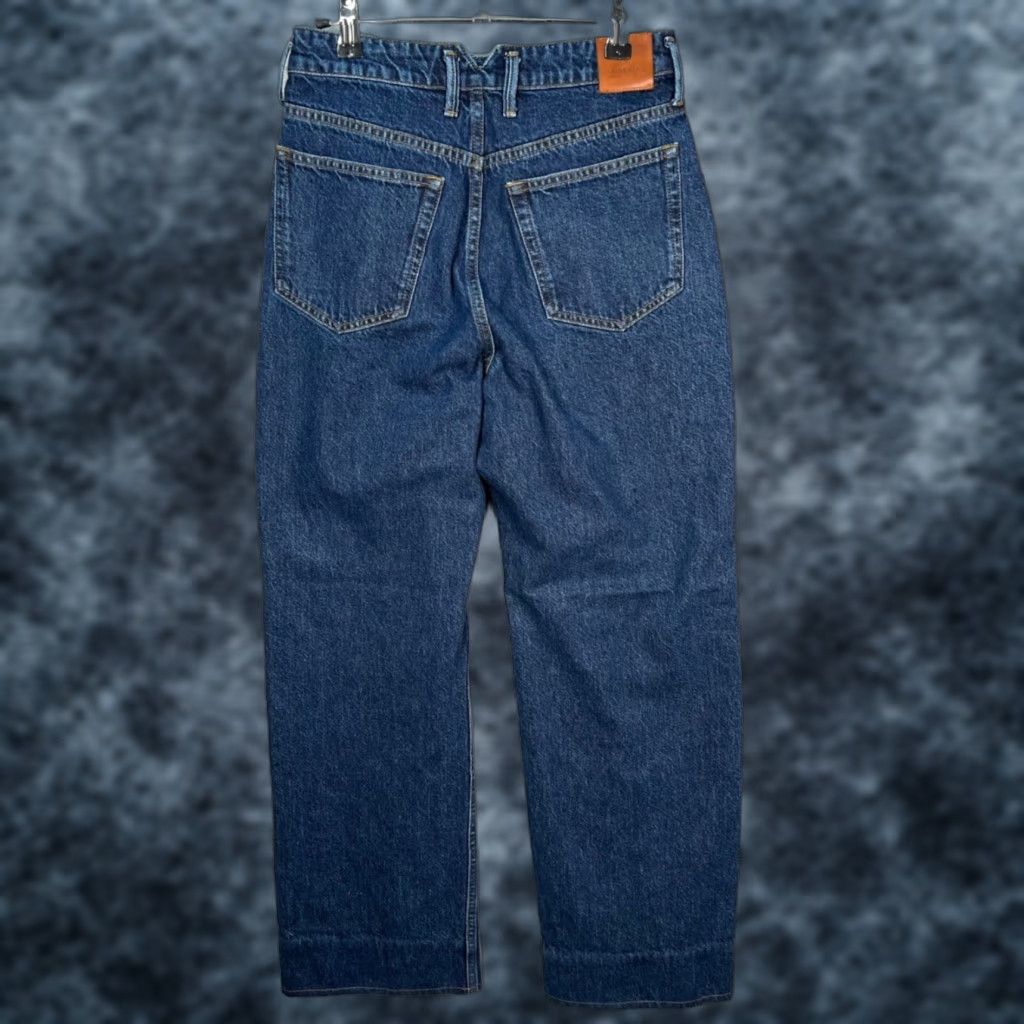 Anine Bing ANINE BING Womens Jeans 27 High Waisted Pleated Blue Denim Straight Leg Size 27" / US 4 / IT 40 - 1 Thumbnail