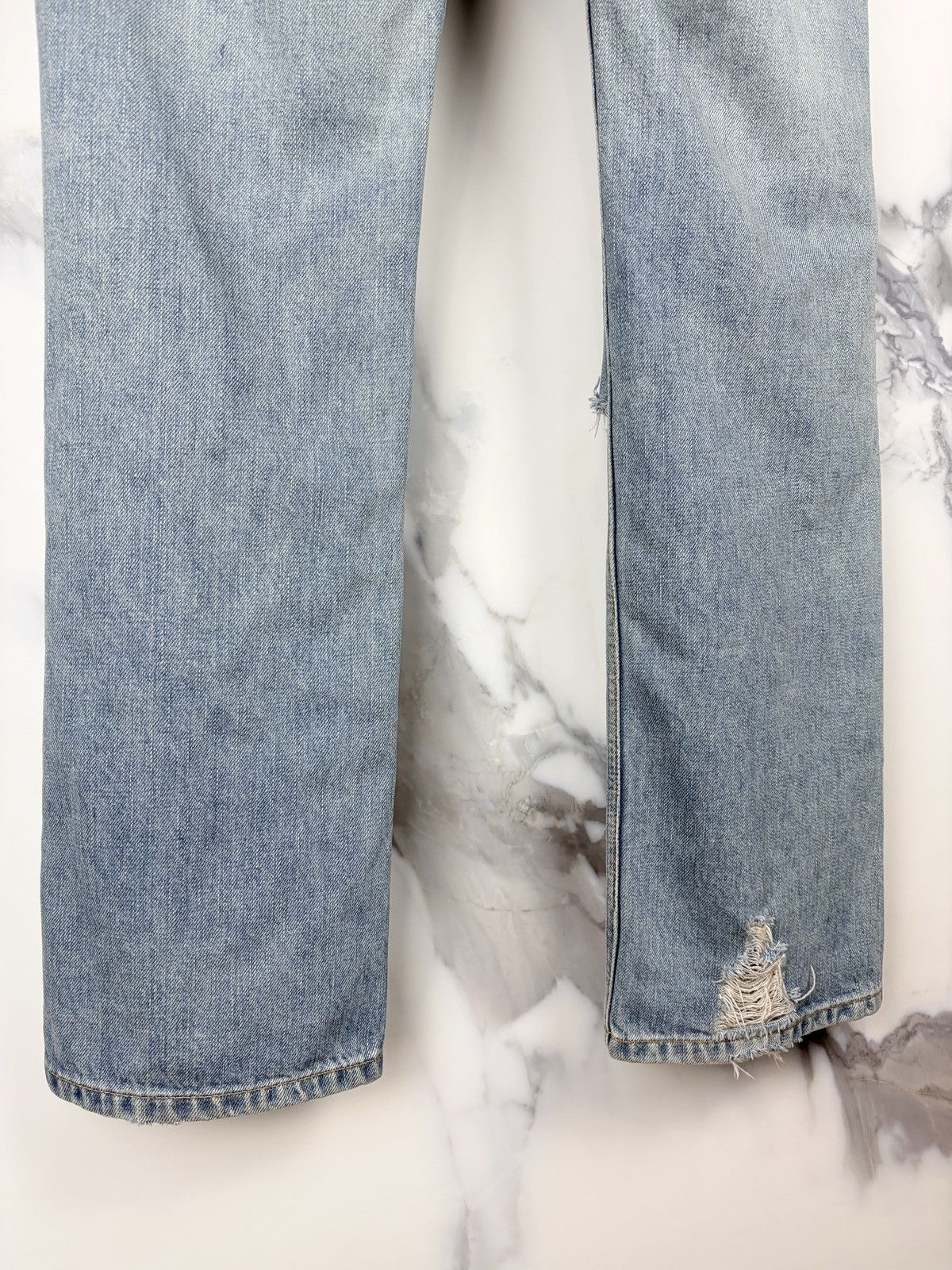Junya Watanabe AW04 Junya Watanabe Distressed Crash Denim Jeans Thrashed Size US 28 / EU 44 - 6 Thumbnail
