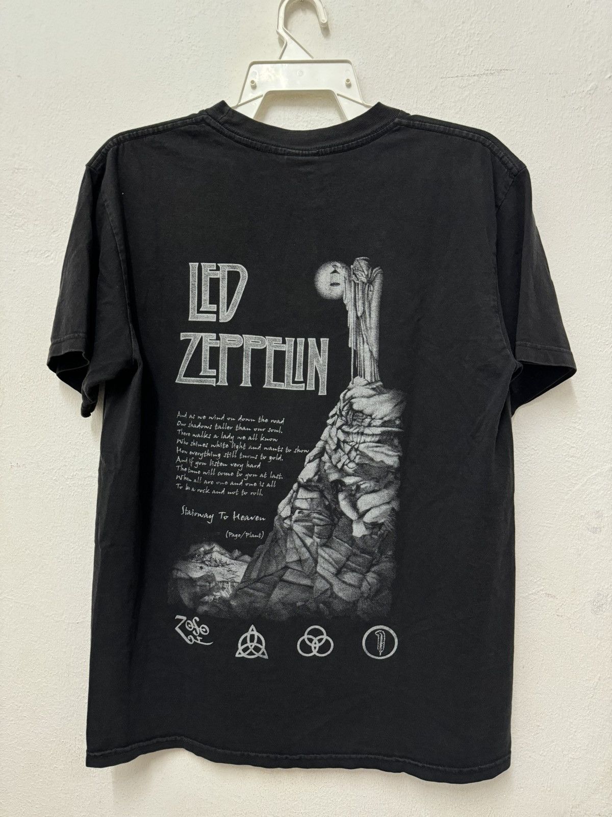 Led Zeppelin × Vintage Vintage Led Zeppelin Stairway To Heaven Band Promo MusicBand Size US L / EU 52-54 / 3 - 7 Thumbnail