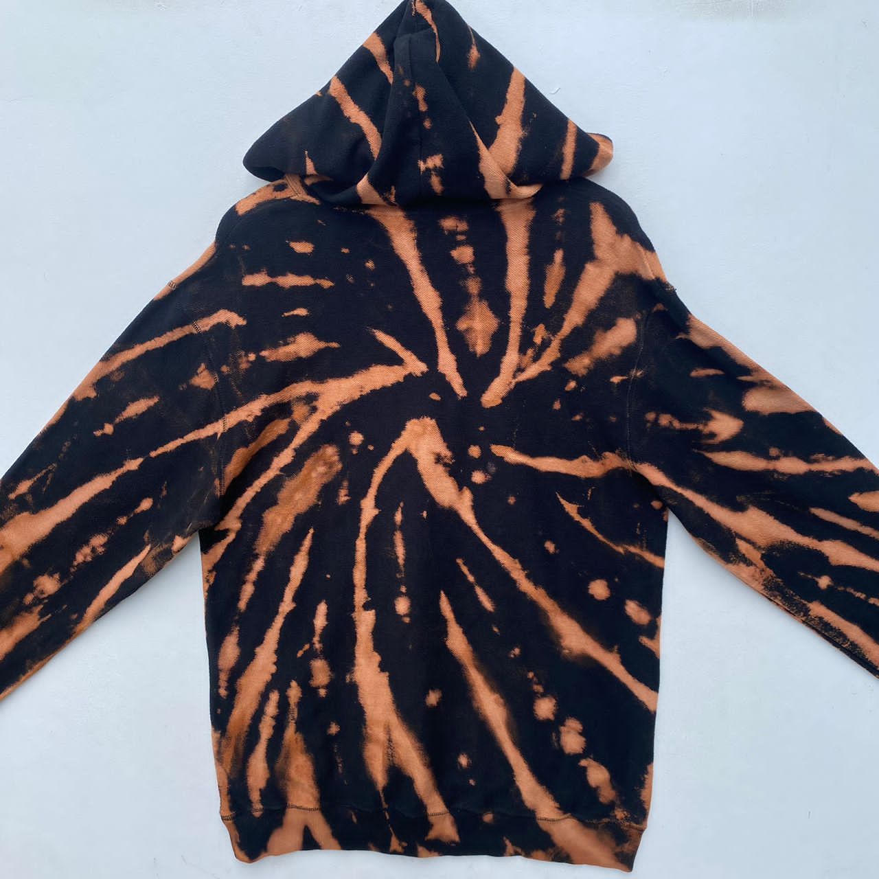 Stussy STUSSY HOODIE SPIRAL CUSTOM BLEACH WASH XL PULLOVER Size US XL / EU 56 / 4 - 8 Thumbnail