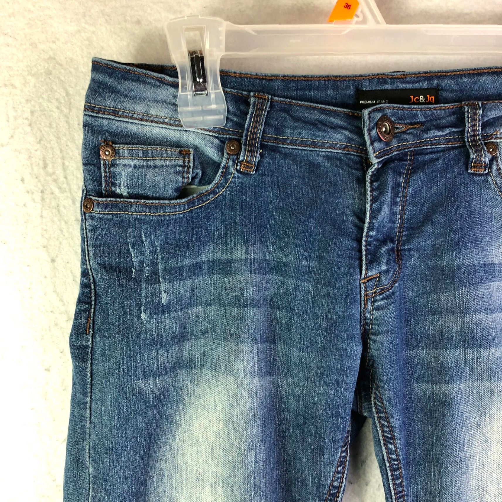 Denime Jc&Jq Jeans Mid Rise Skinny Juniors Size 5 Blue Denim Jeans Womens Regular Rise Slim Fit Vintage N/A Size 27" / US 4 / IT 40 - 2 Thumbnail